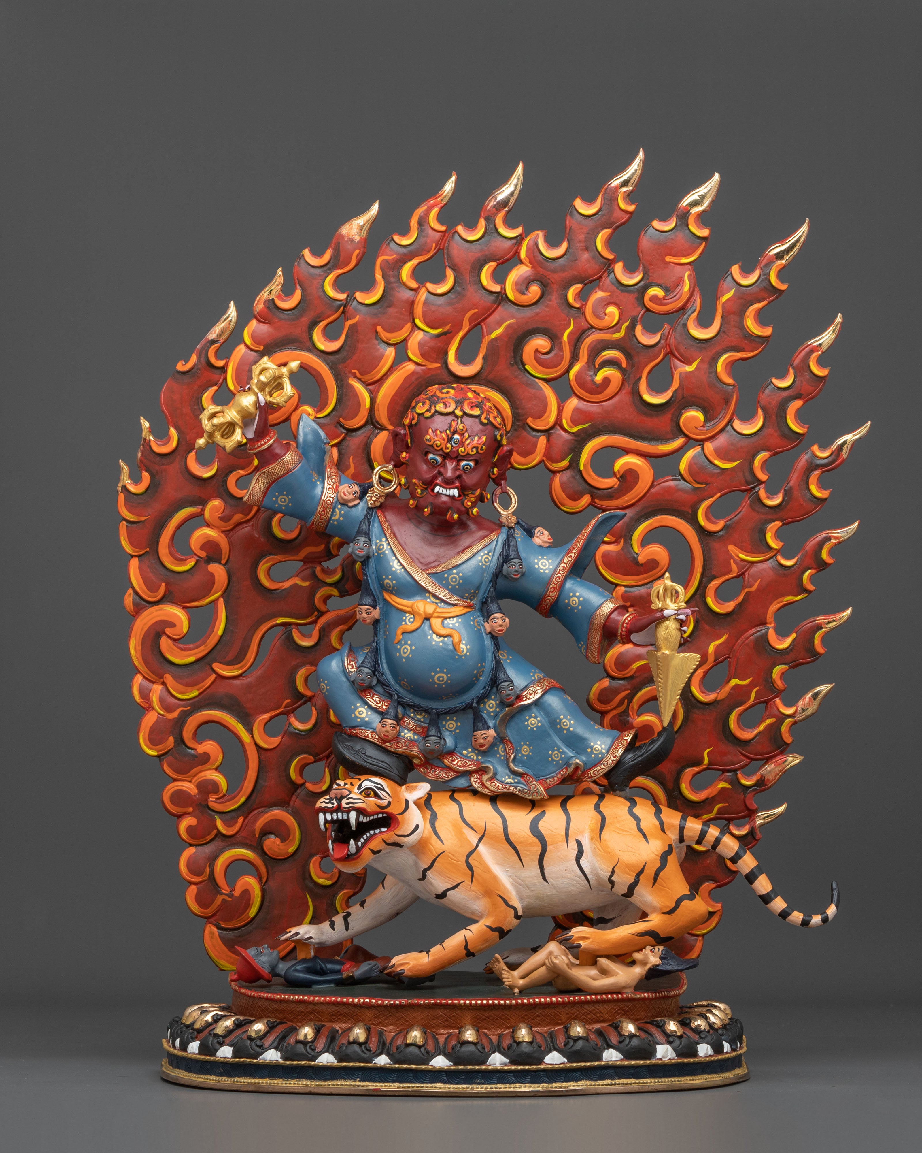 Dorje Drollo Copper Statue | Wrathful Guru Rinpoche Form
