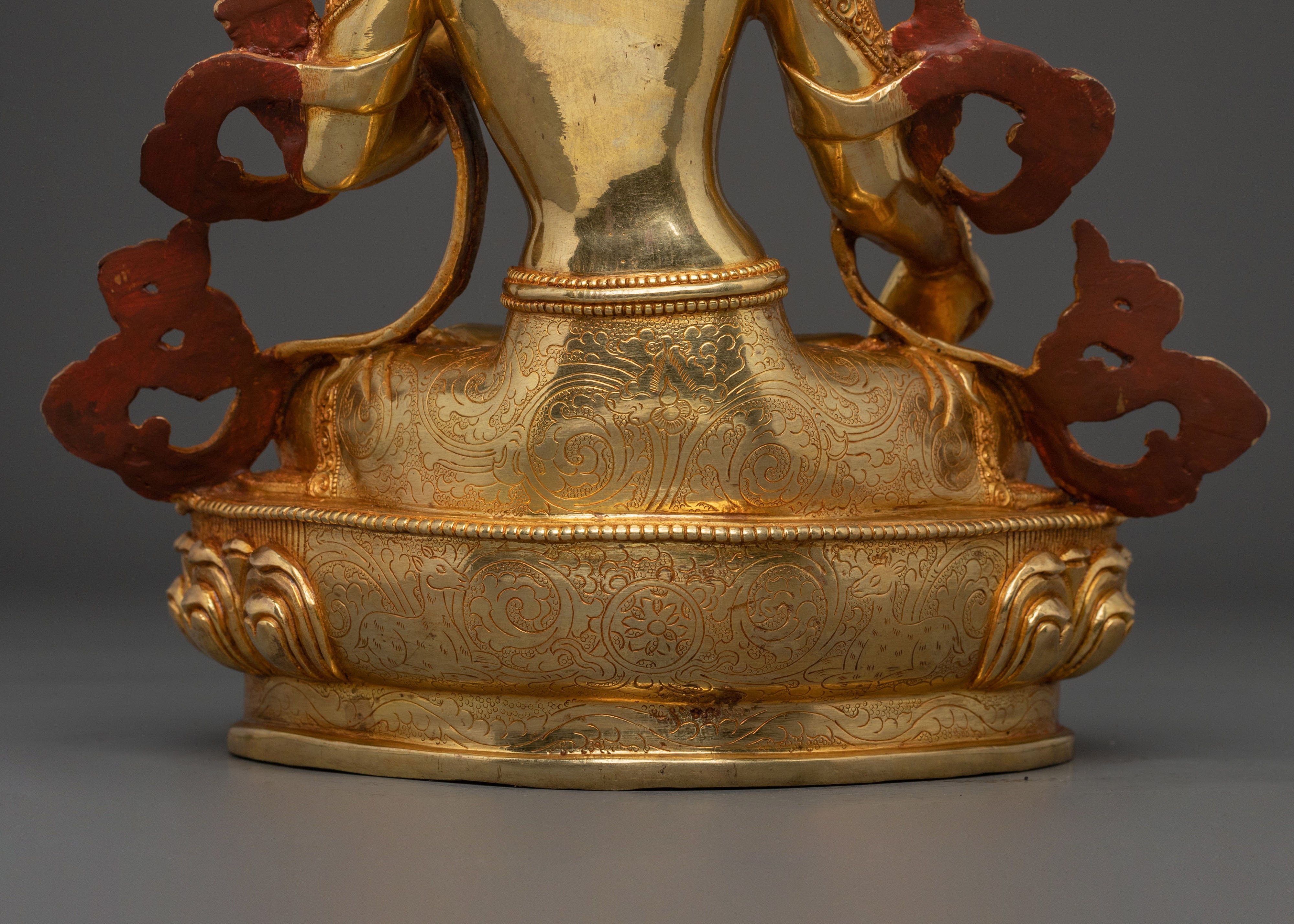 White Tara Sculpture | Symbol of Longevity