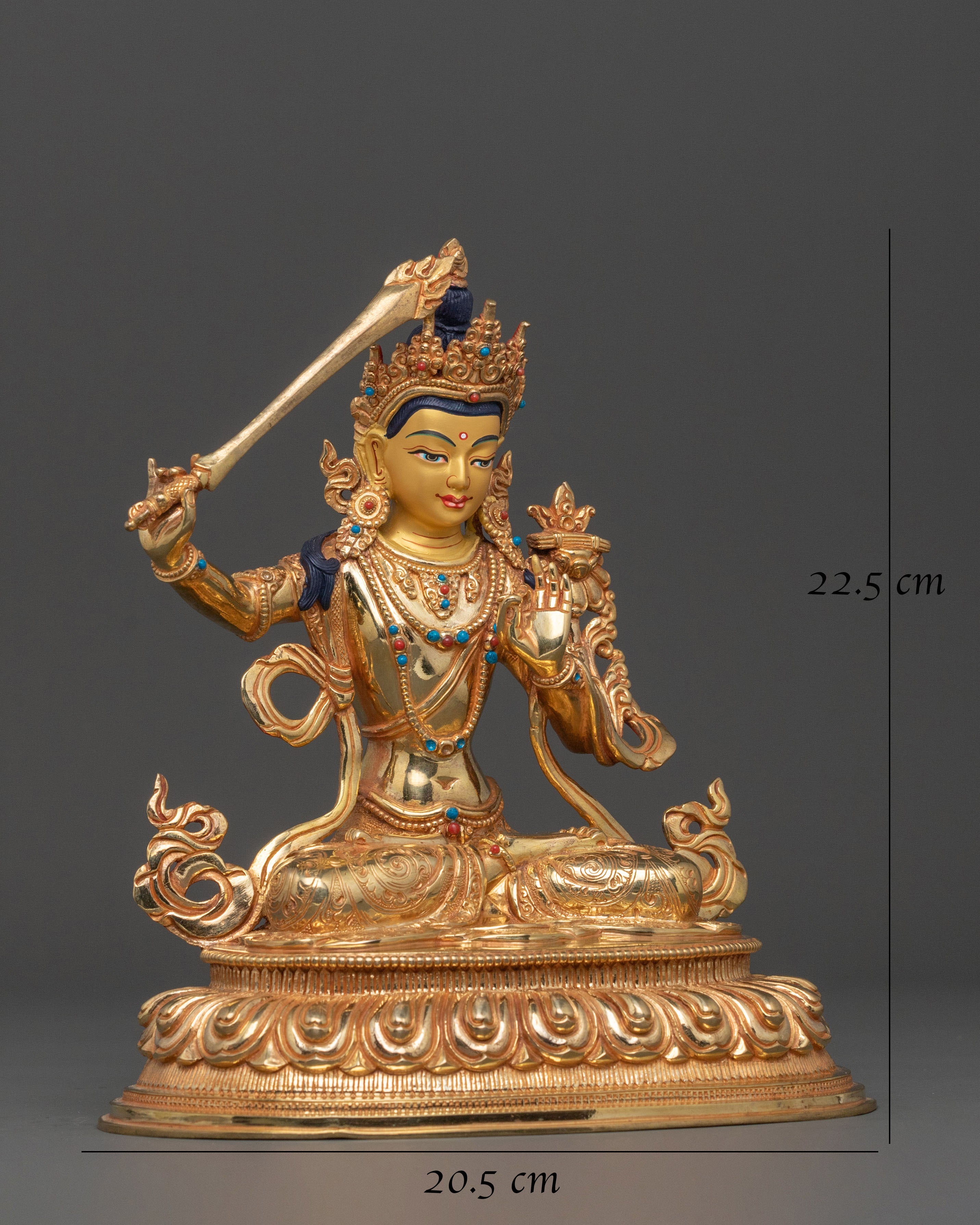 Manjushri Statue Sword of Enlightenment | Home Decor