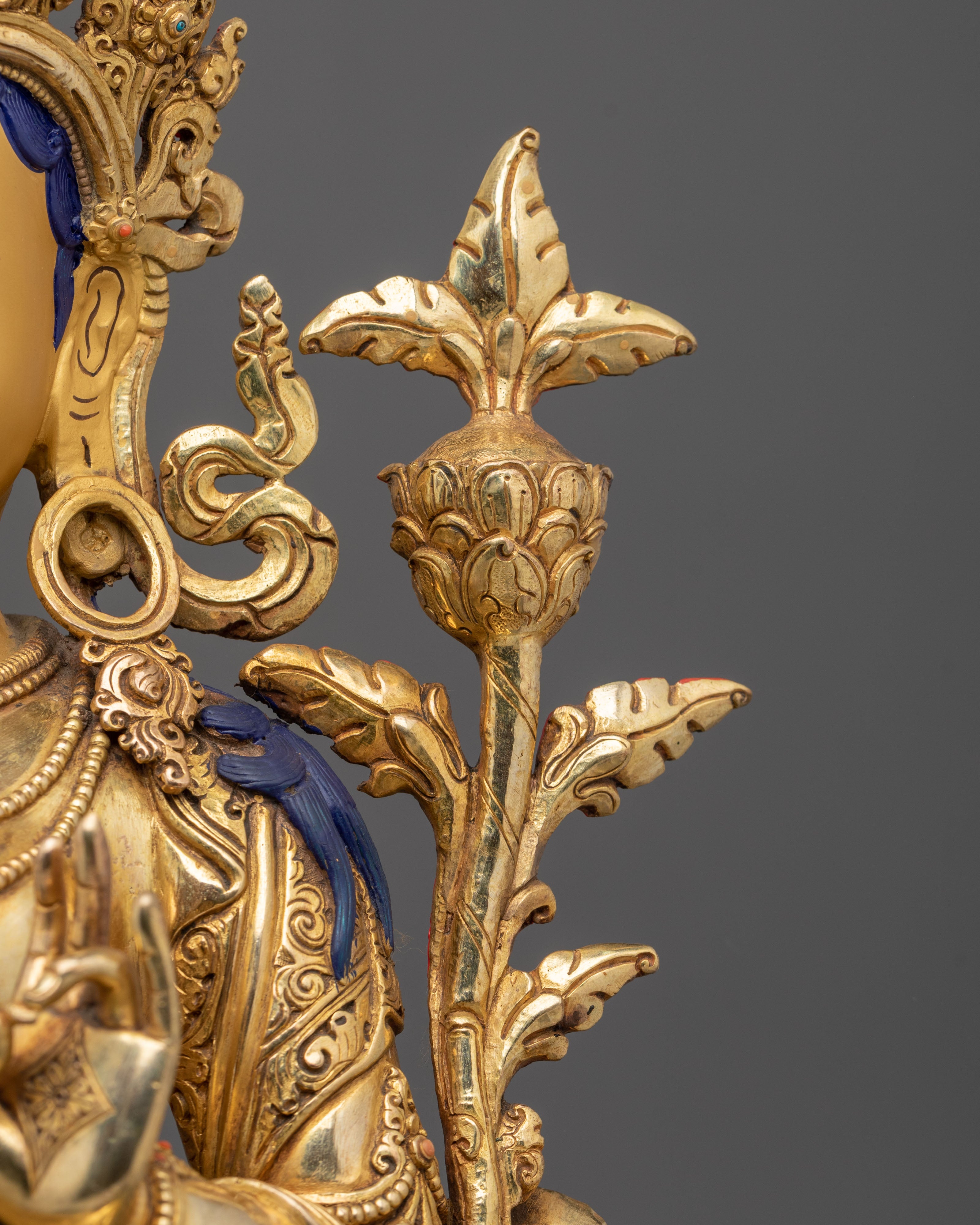 Green Tara Sculpture | Tibetan Buddhist Deity of Protection