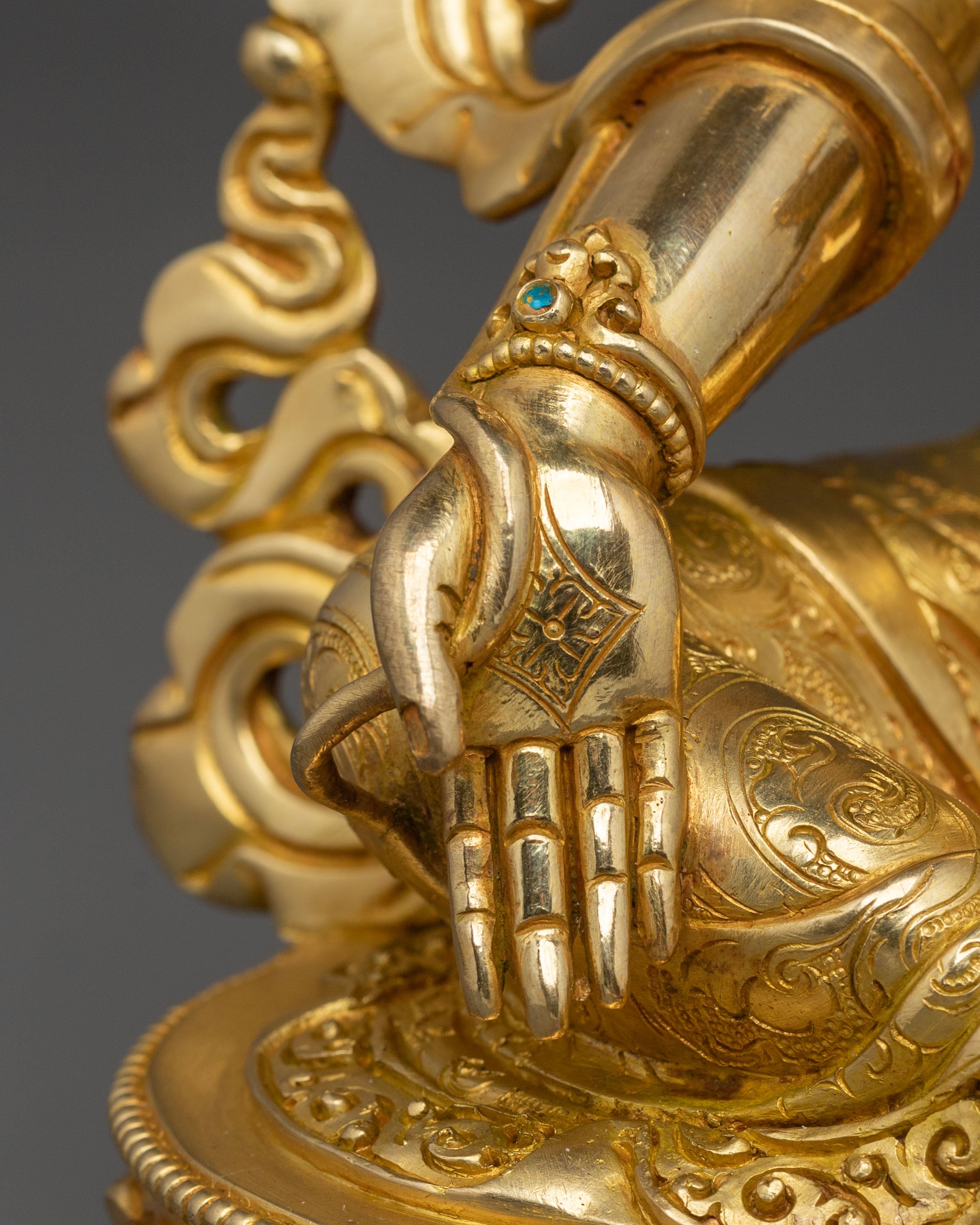 Traditional Tibetan 21 Tara Sculptures | 24K Gold Gilded Sacred Set
