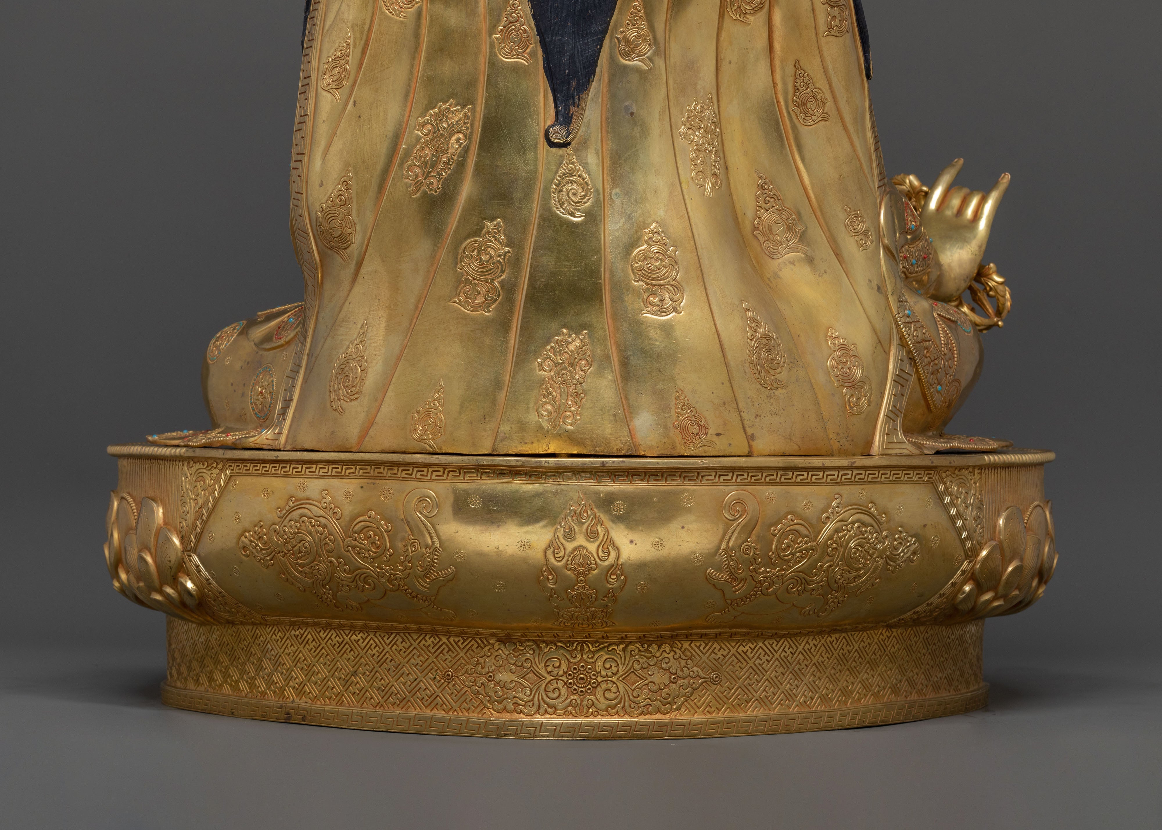 Majestic Lotus Born Guru Rinpoche Statue | Symbol of Wisdom and Compassion