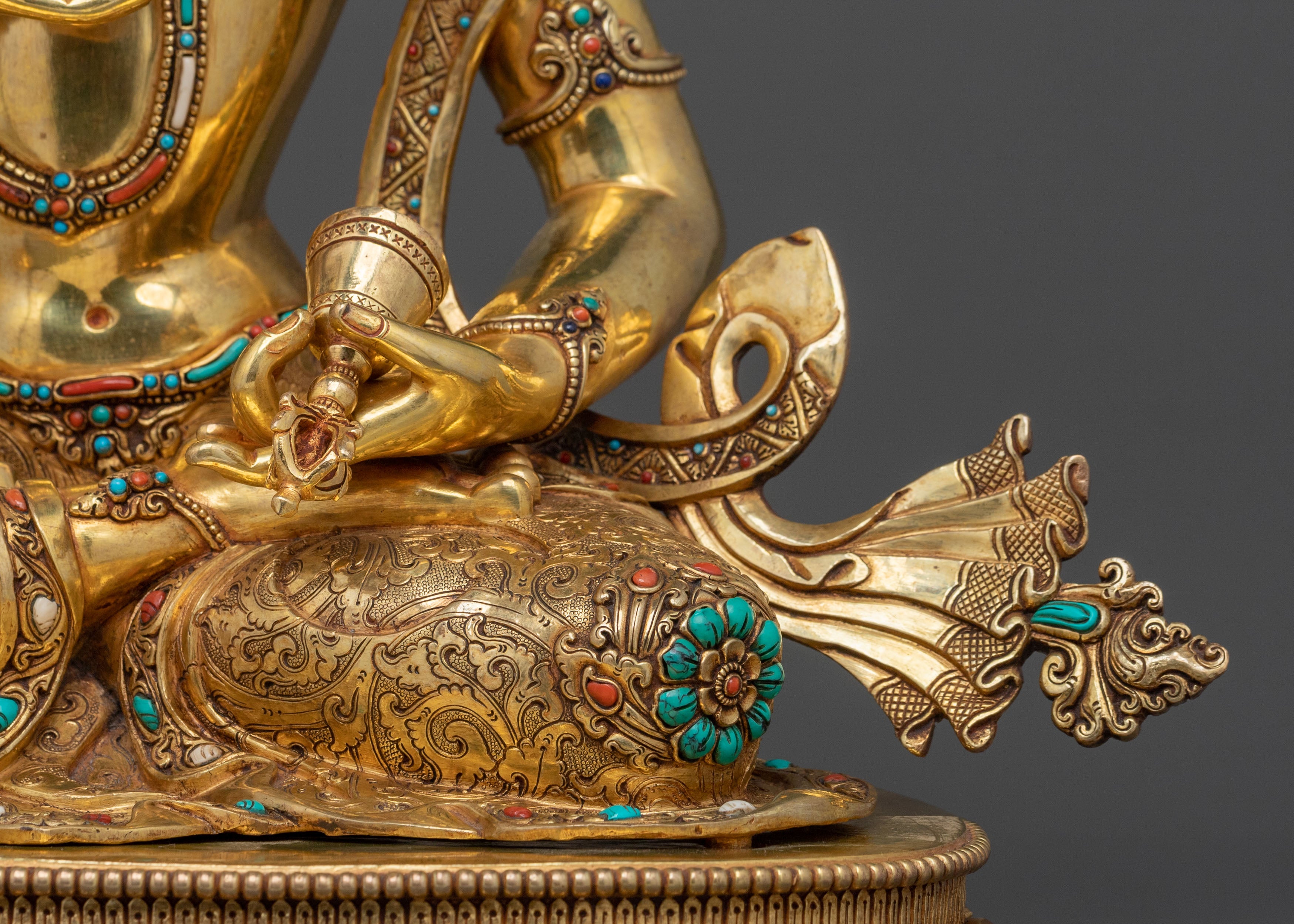 Sacred Vajrasattva Purification Deity Sculpture | Sacred Buddhist Statue of Healing