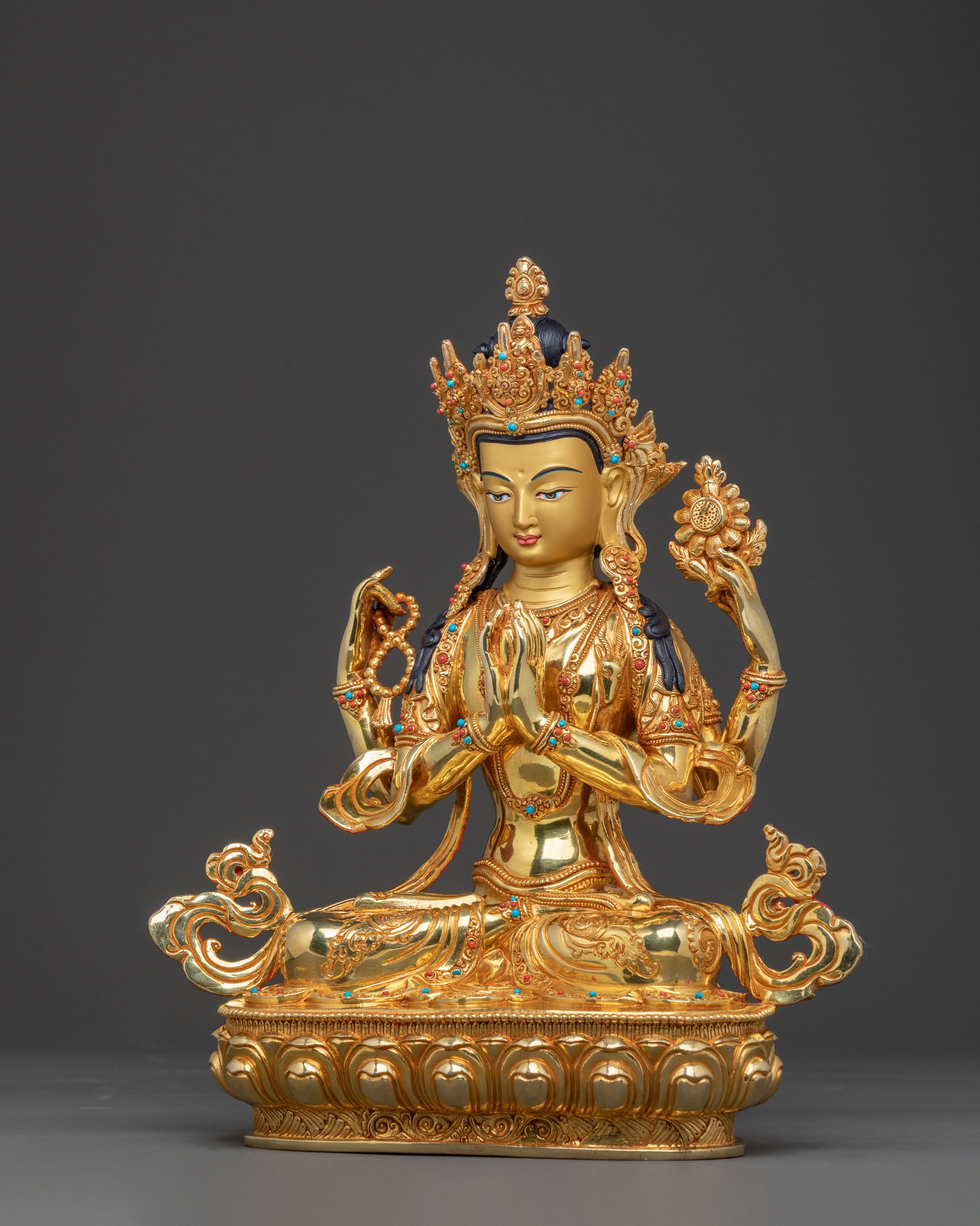 Chenrezig Sacred Statue: Compassionate Radiance