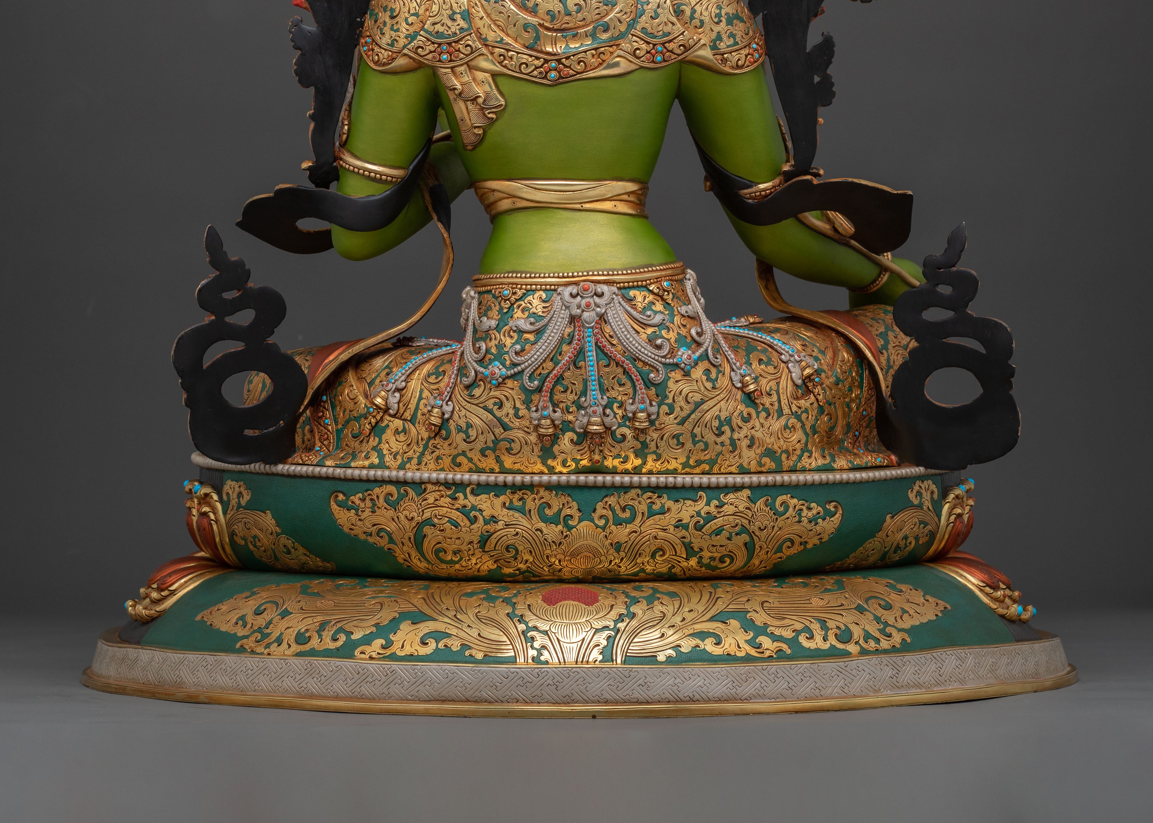 Syamatara: 24K Gold Gilded Traditional Statue