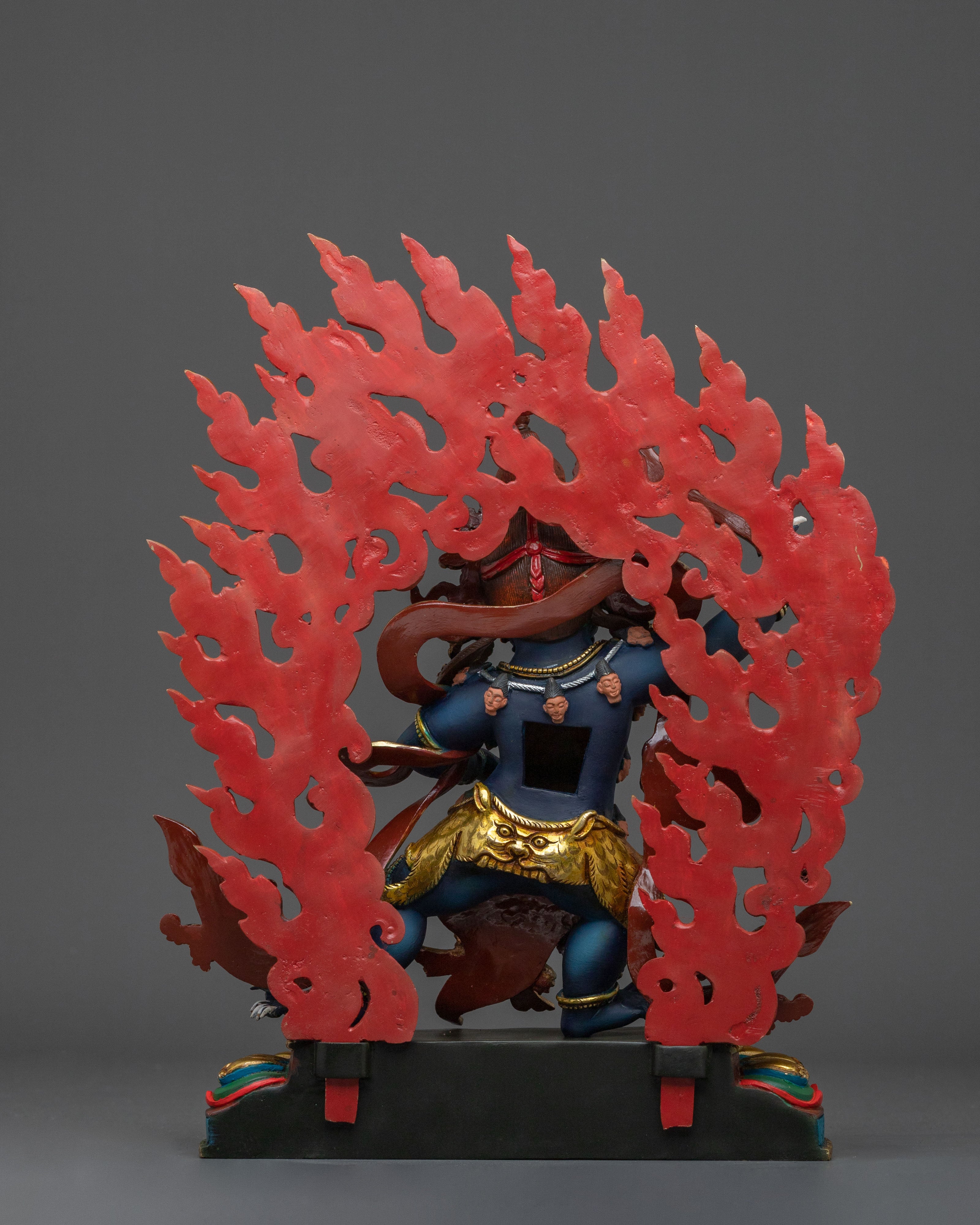 Black Manjushri Handmade Statue in Oxidized Copper