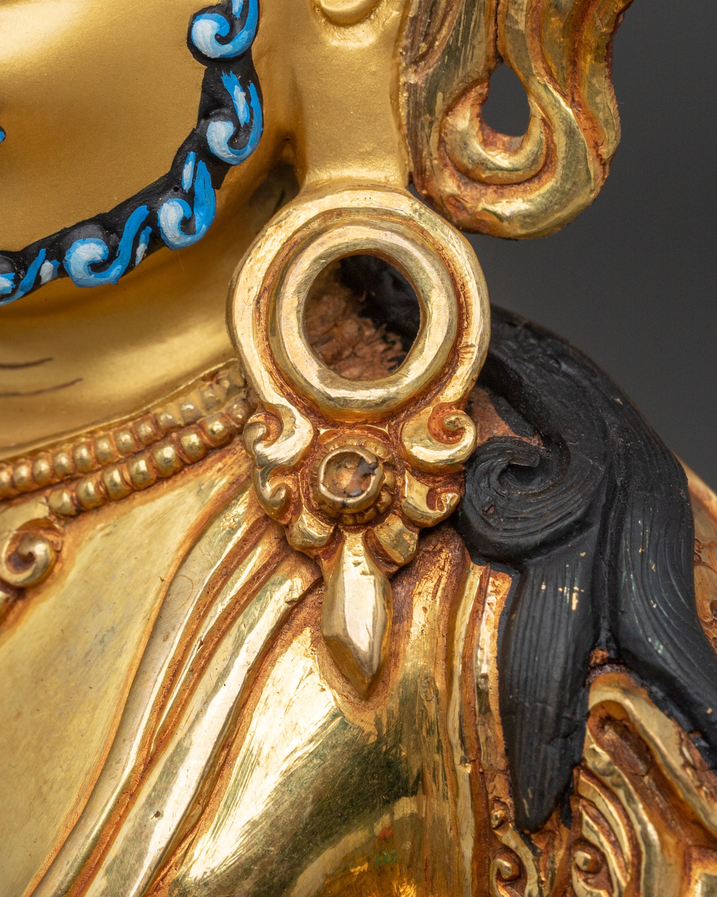 Handcrafted Dzambhala Buddhist Statue | 24K Gold Gilded