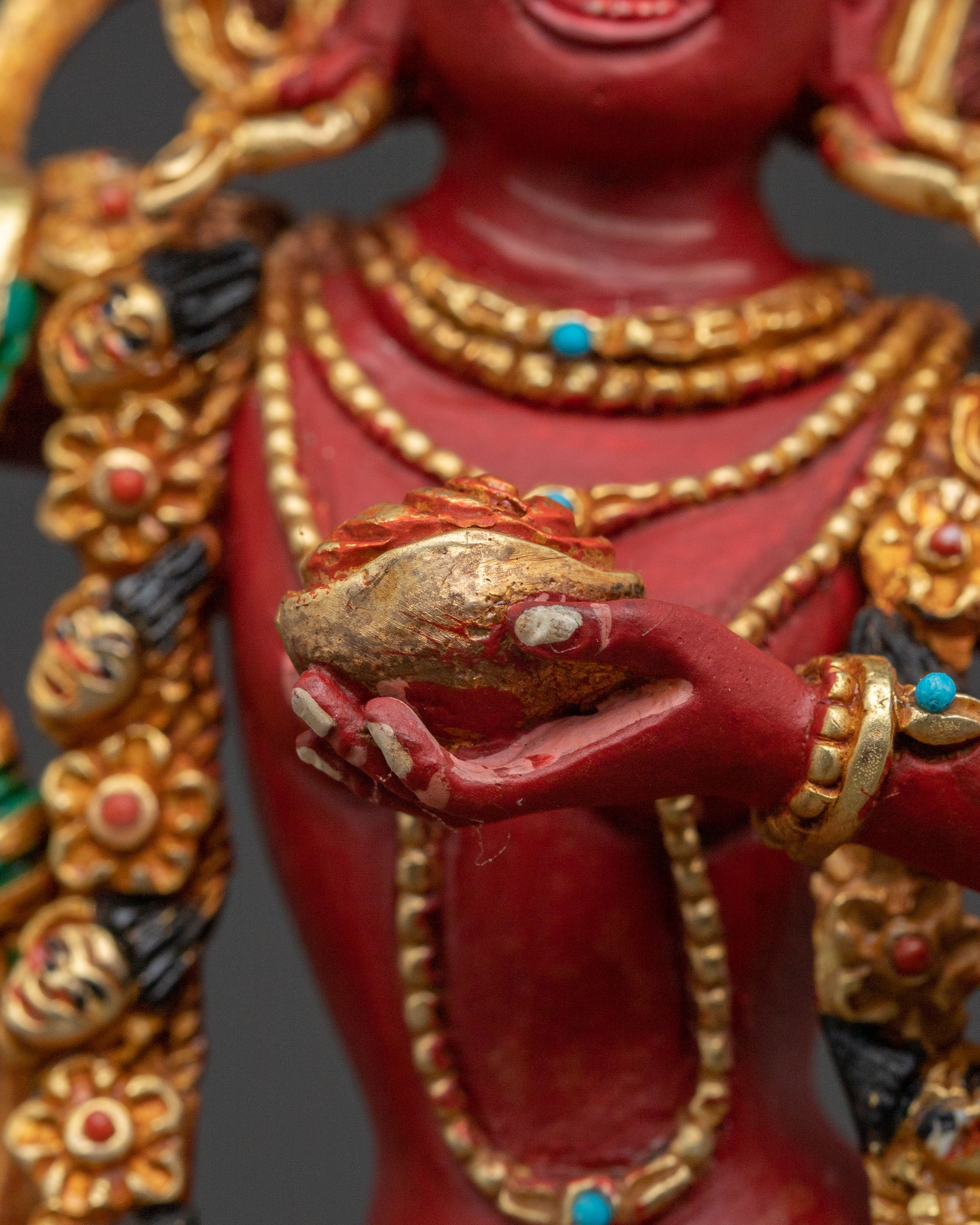 Dorje Phagmo Vajrayana Sacred Statue – Exquisite Hand-Gilded Copper