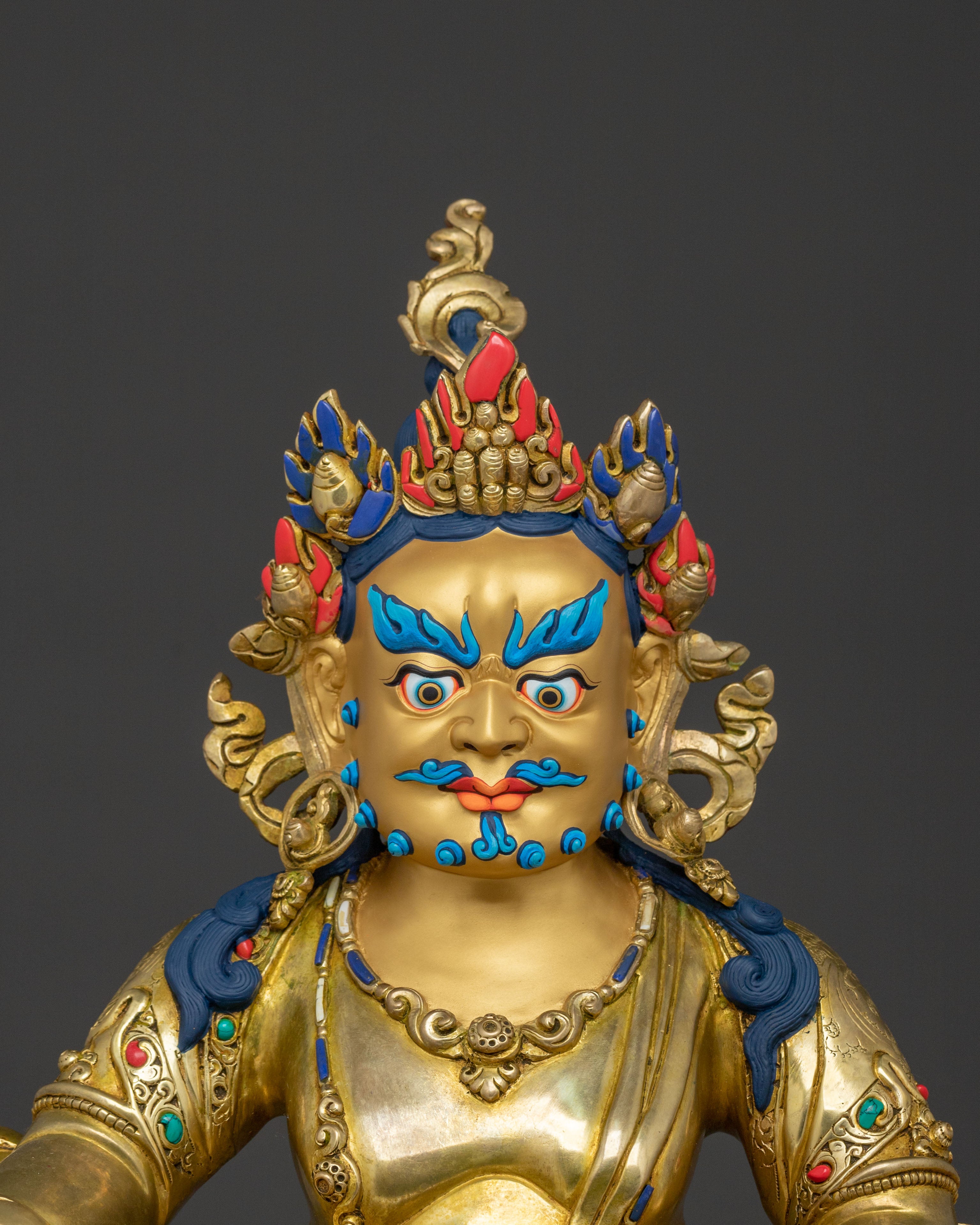 Wealth Guardian: Dzambhala Golden Statue