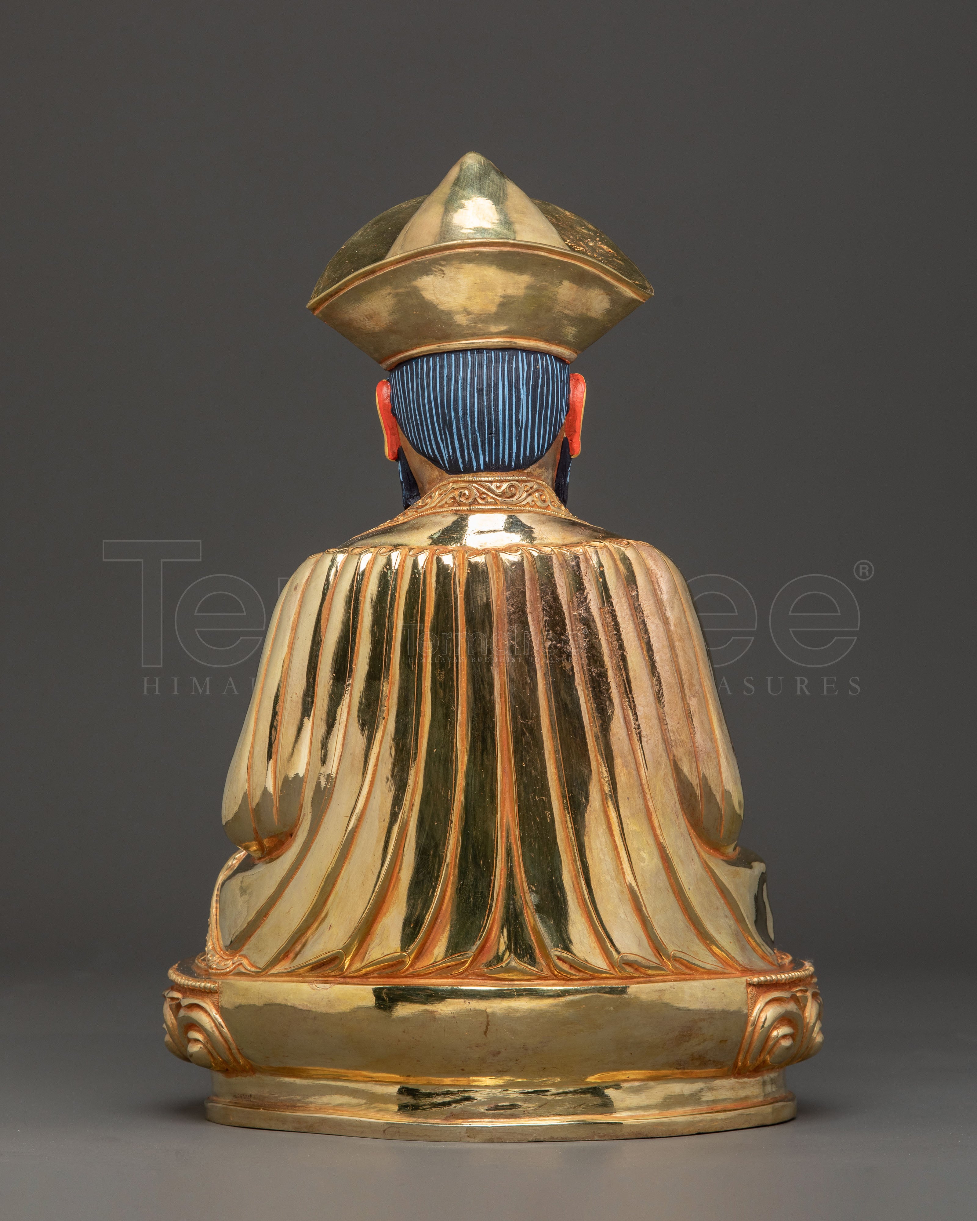 Handmade Guru Shapdum Golden Statue — Auspiciously Gilded