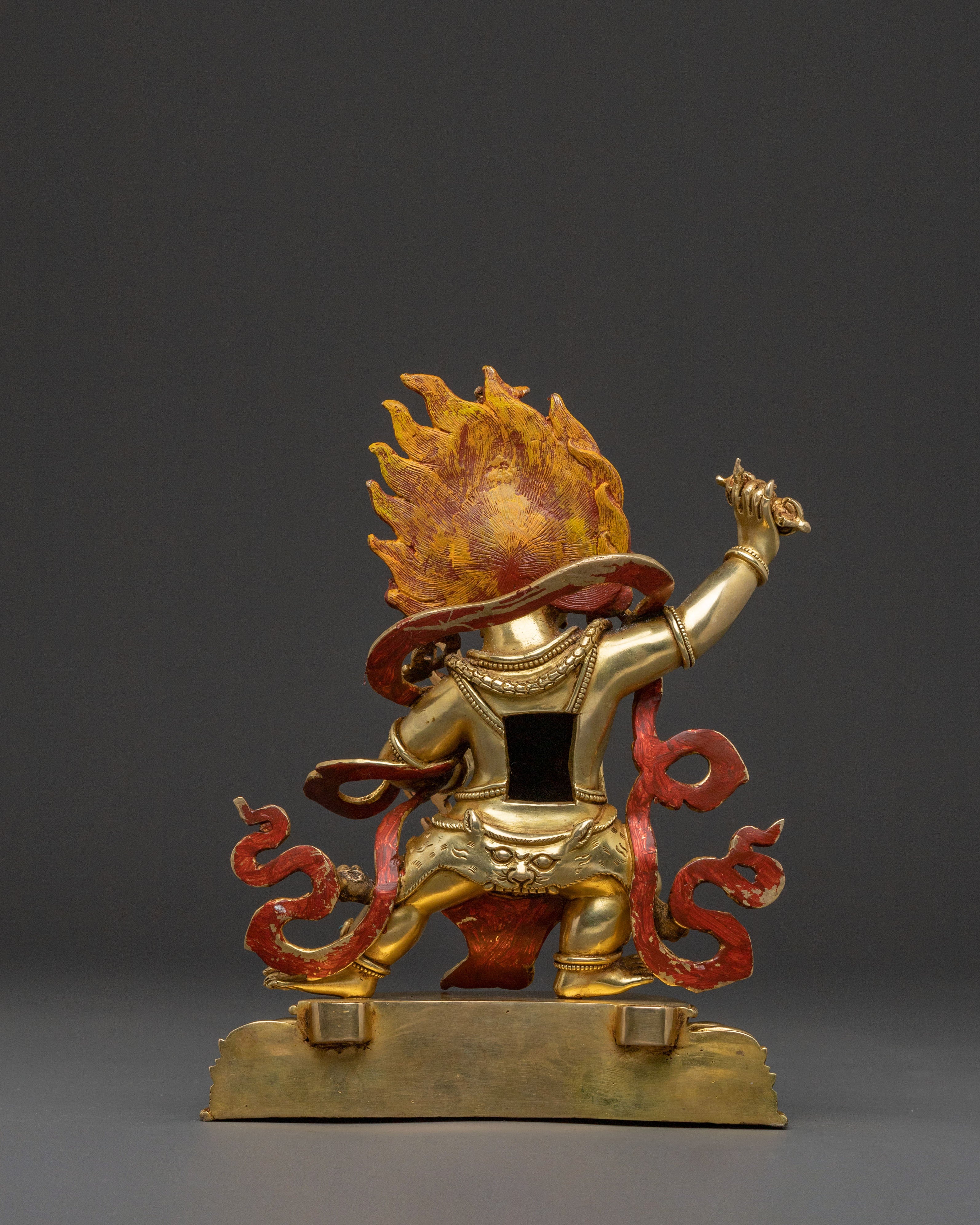 Guardian Vajrapani Golden Statue – Gilded Copper Masterpiece