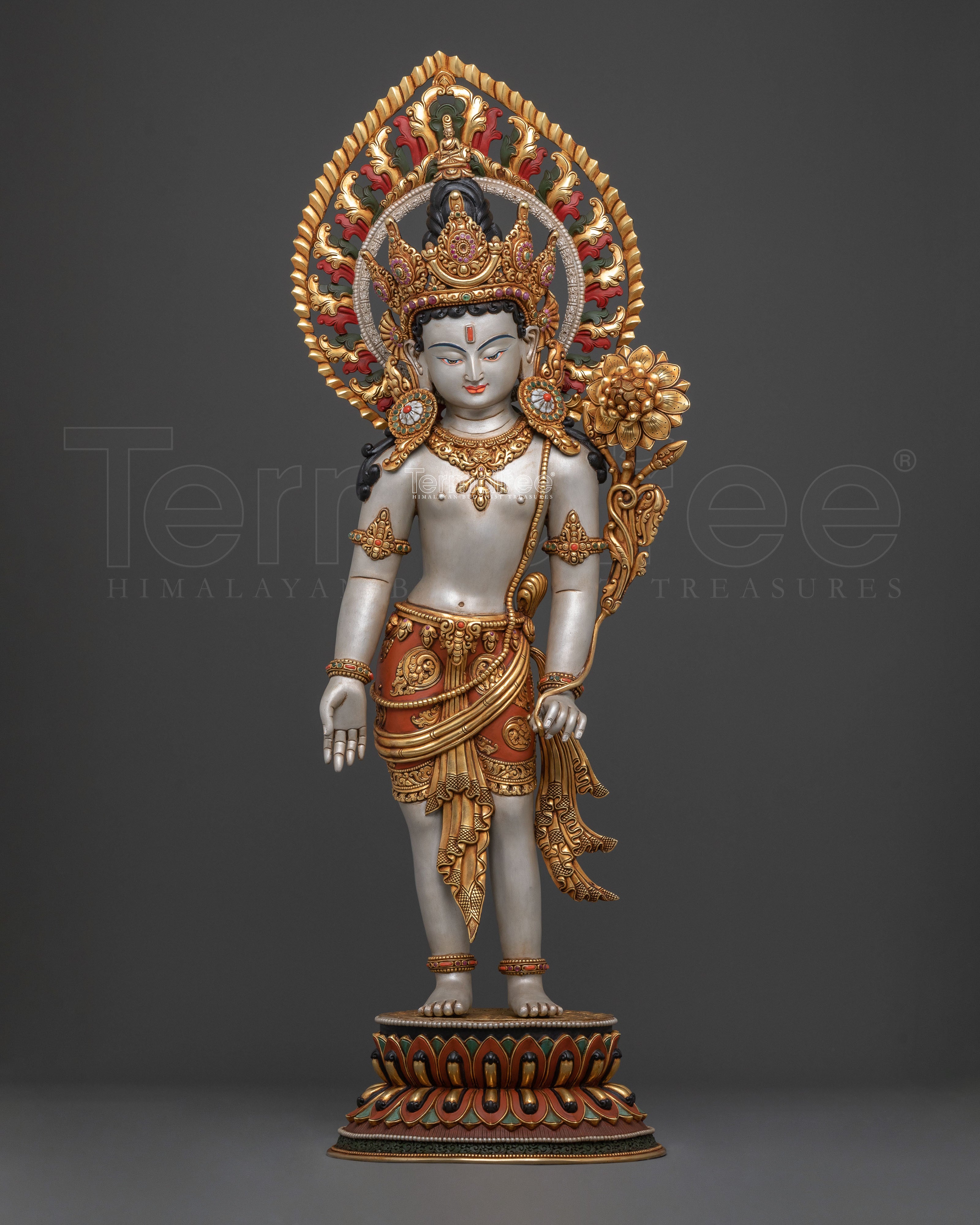 Lokeshwor Bodhisattva Sculpture | Meditation Altar Decor