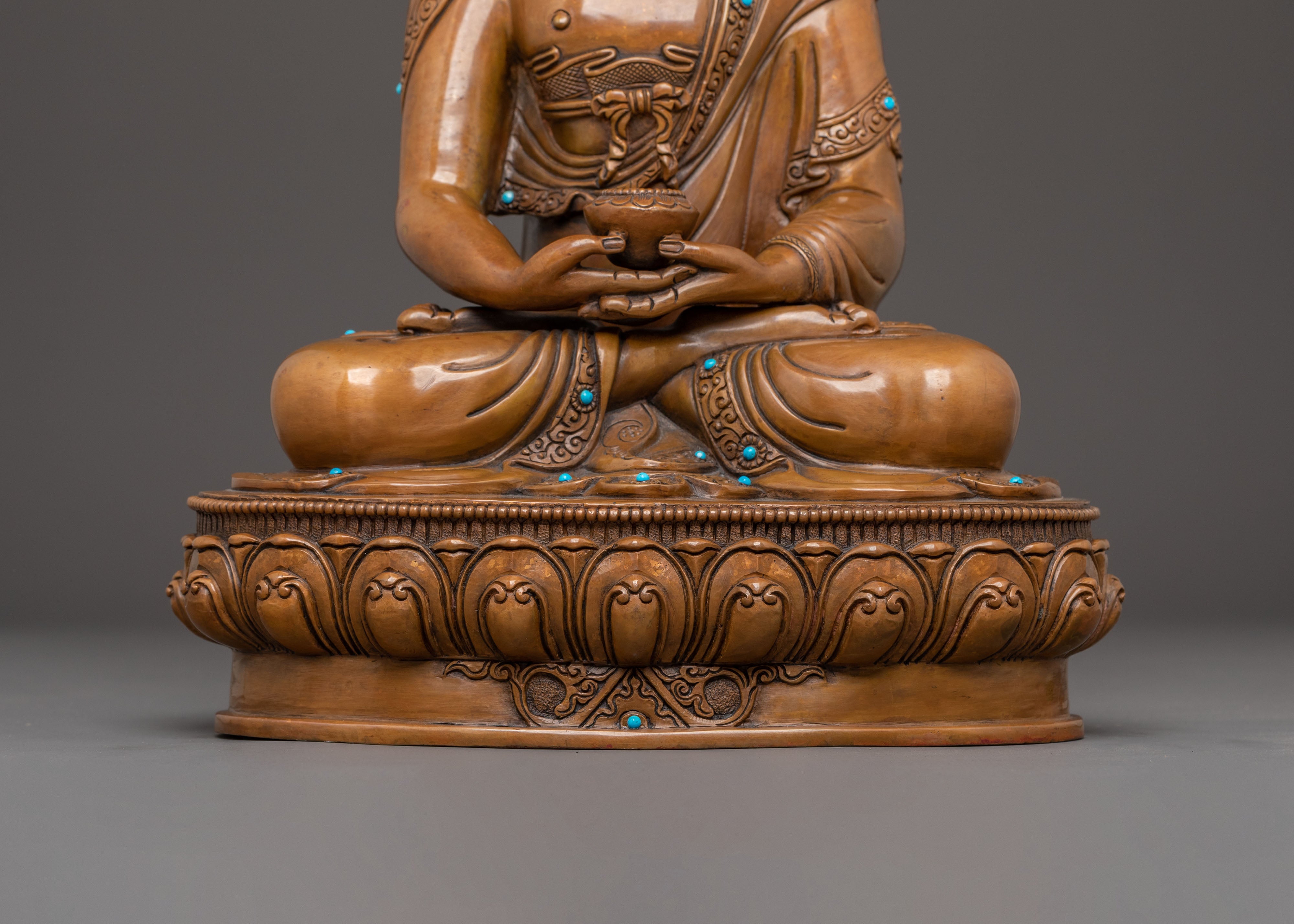 Handmade Statue of Amitabha Buddha for Altar Decor