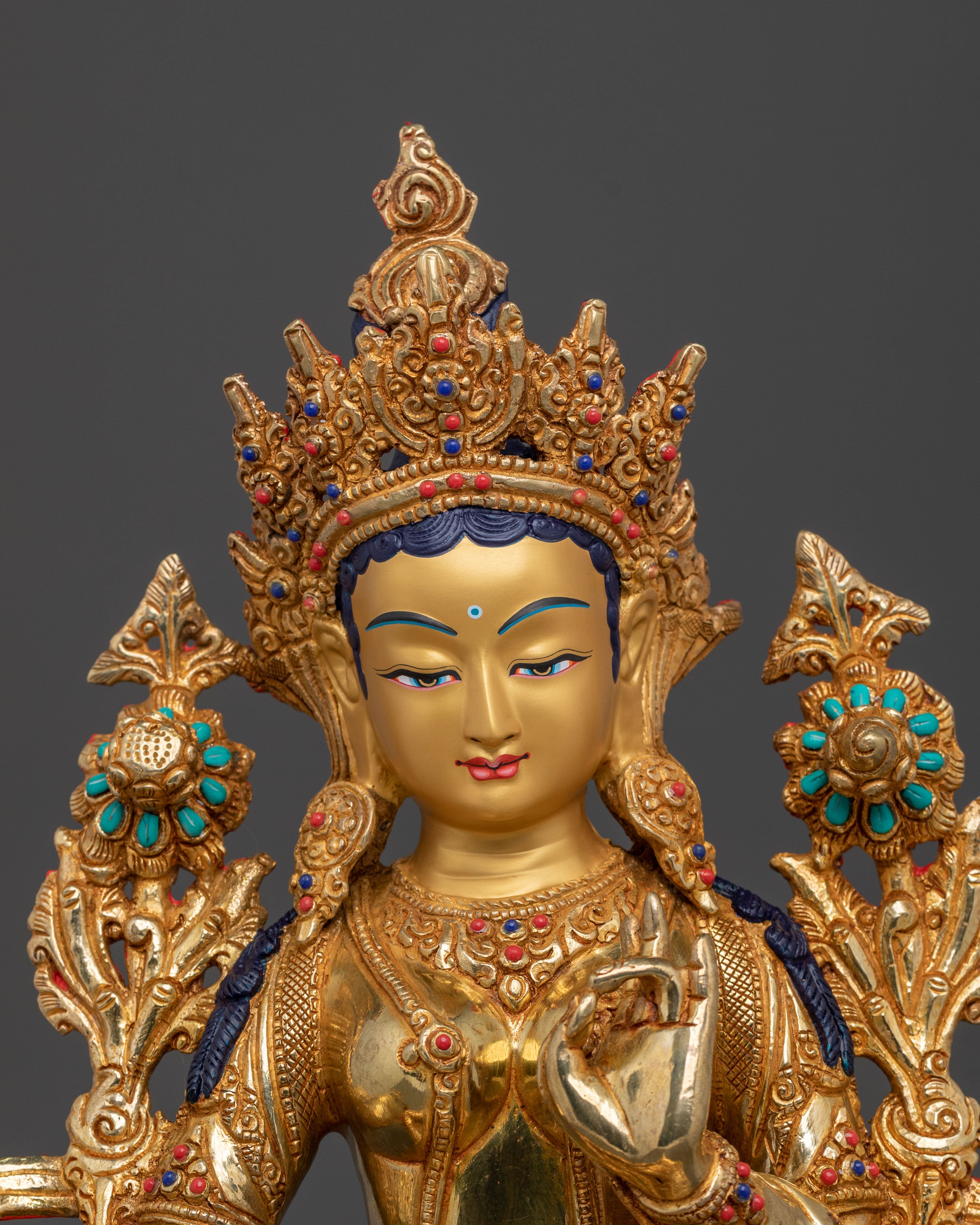Shyama Tara Sacred Sculpture | Tibetan Buddhist Goddess