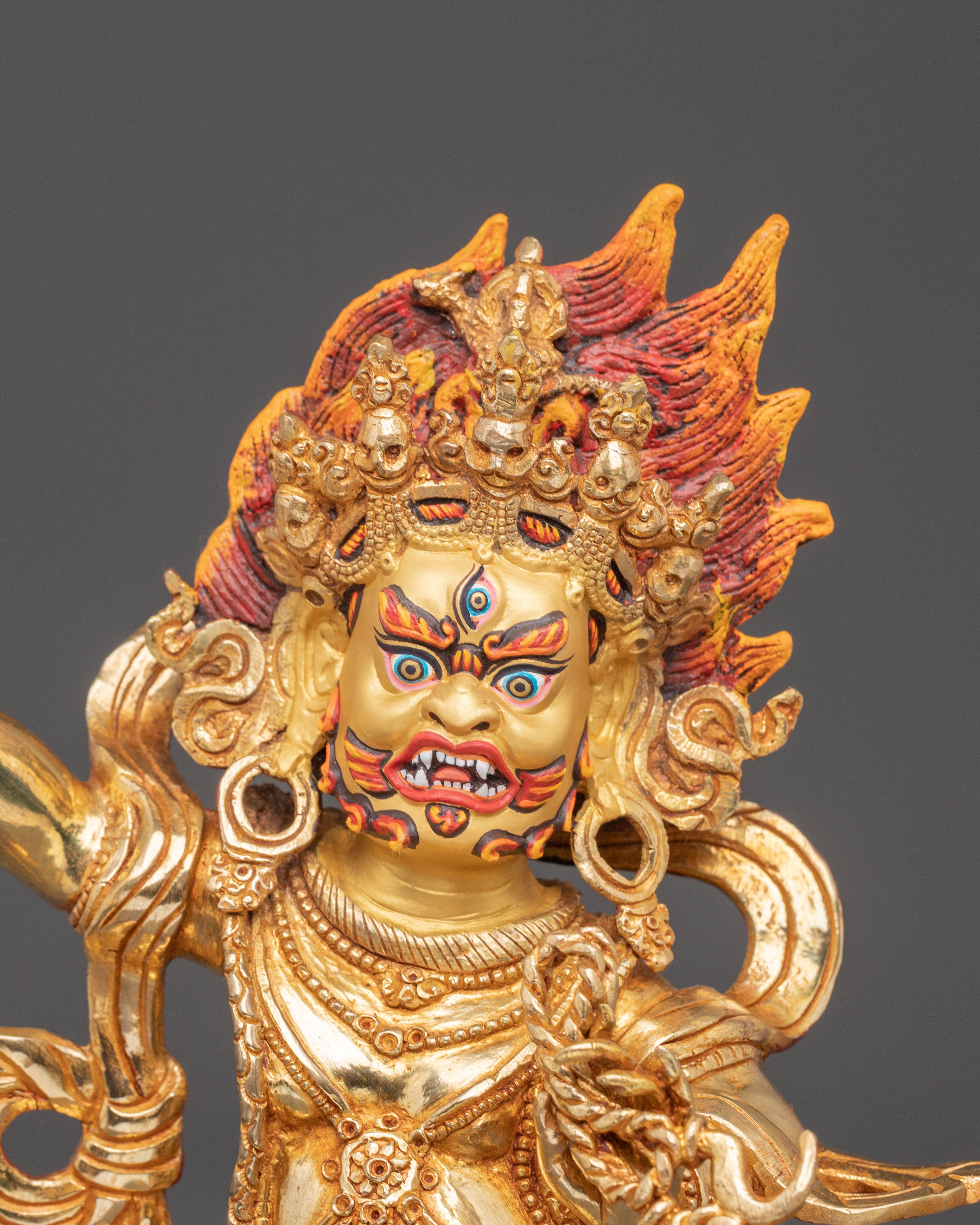 Handmade Vajrapani Statue of Protection | Wrathful Protector of Dharma