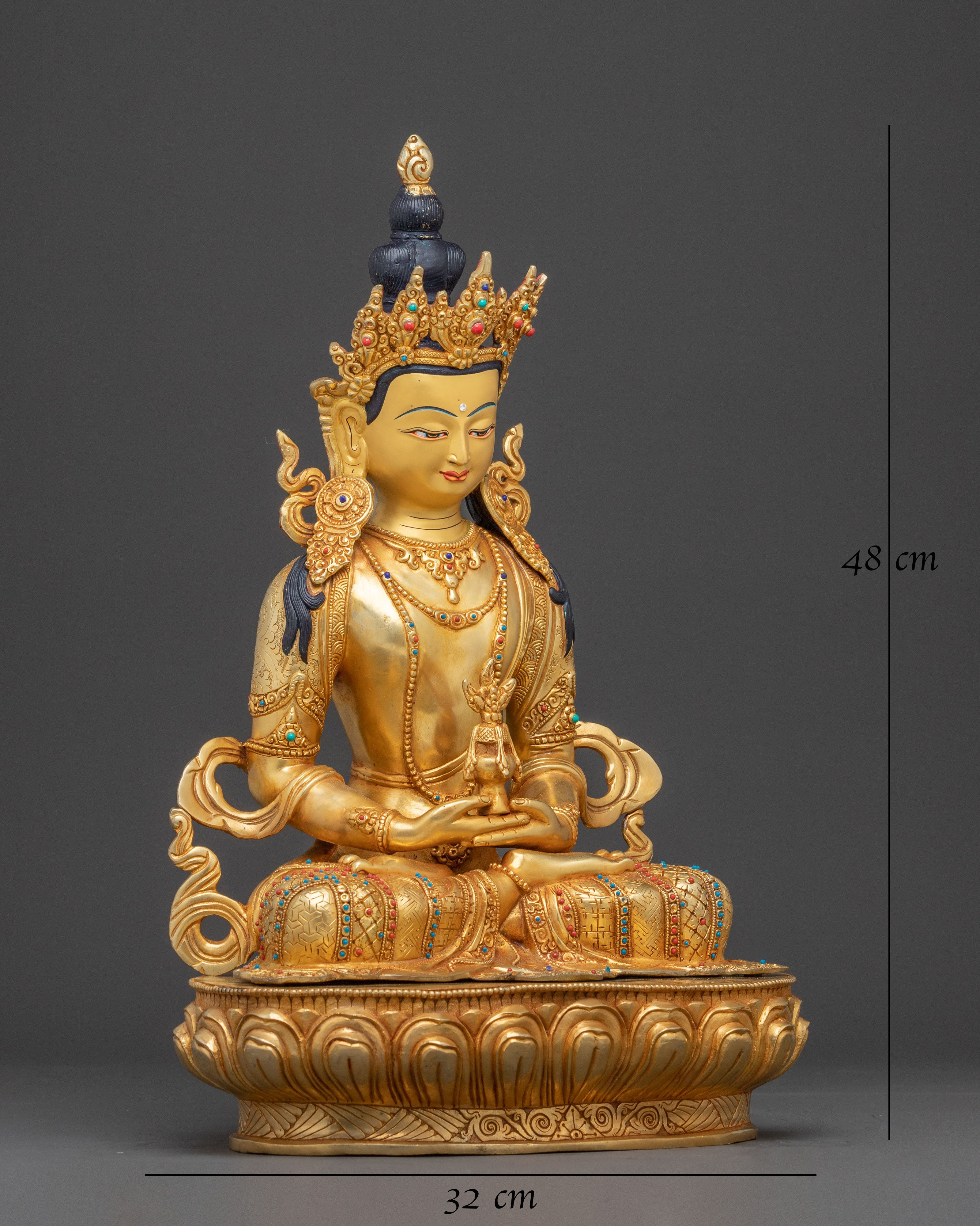 Tibetan Amitayus Long Life Statue 