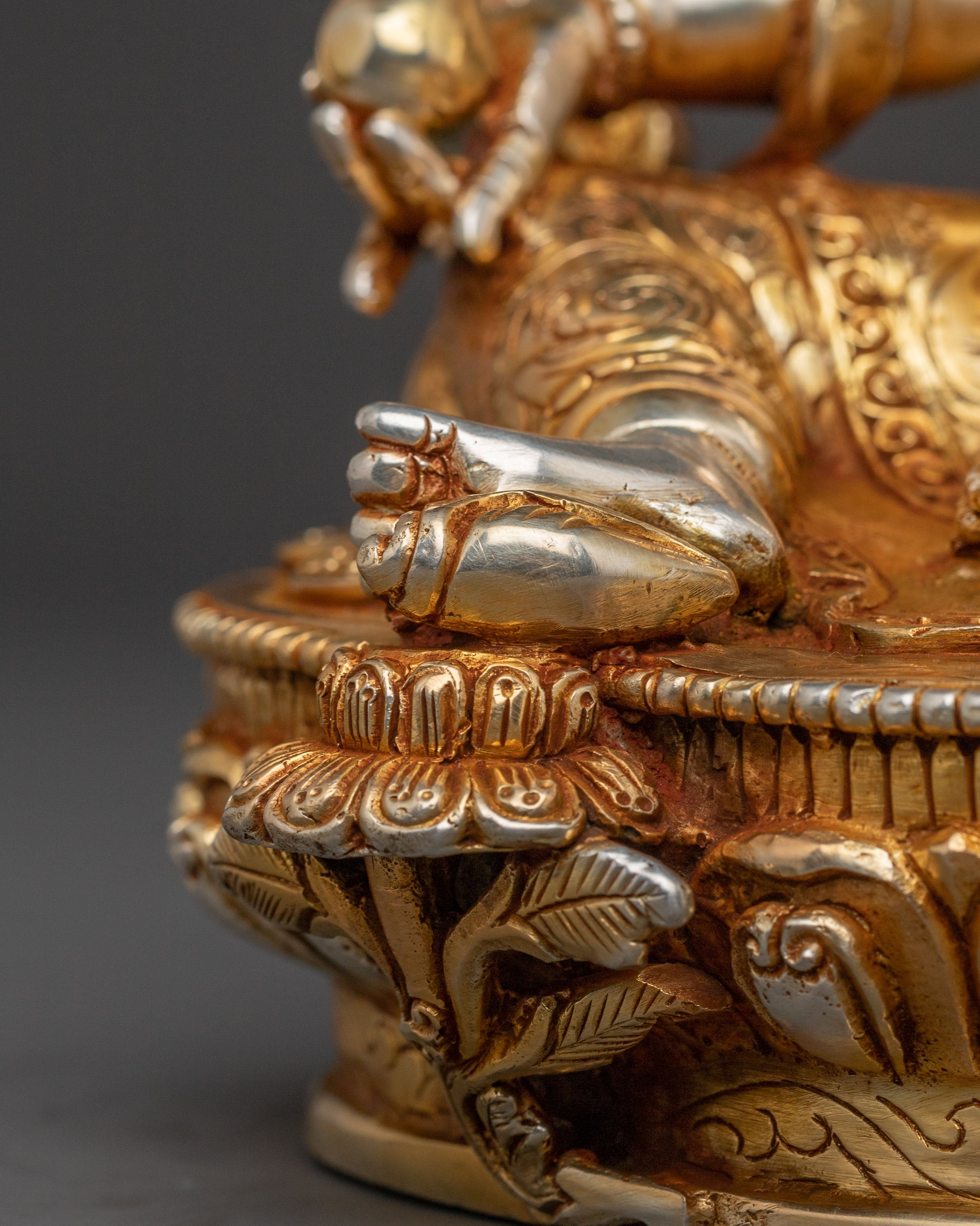 Prosperity Icon Dzambhala Statue | Handcrafted Gold Gilded Statue