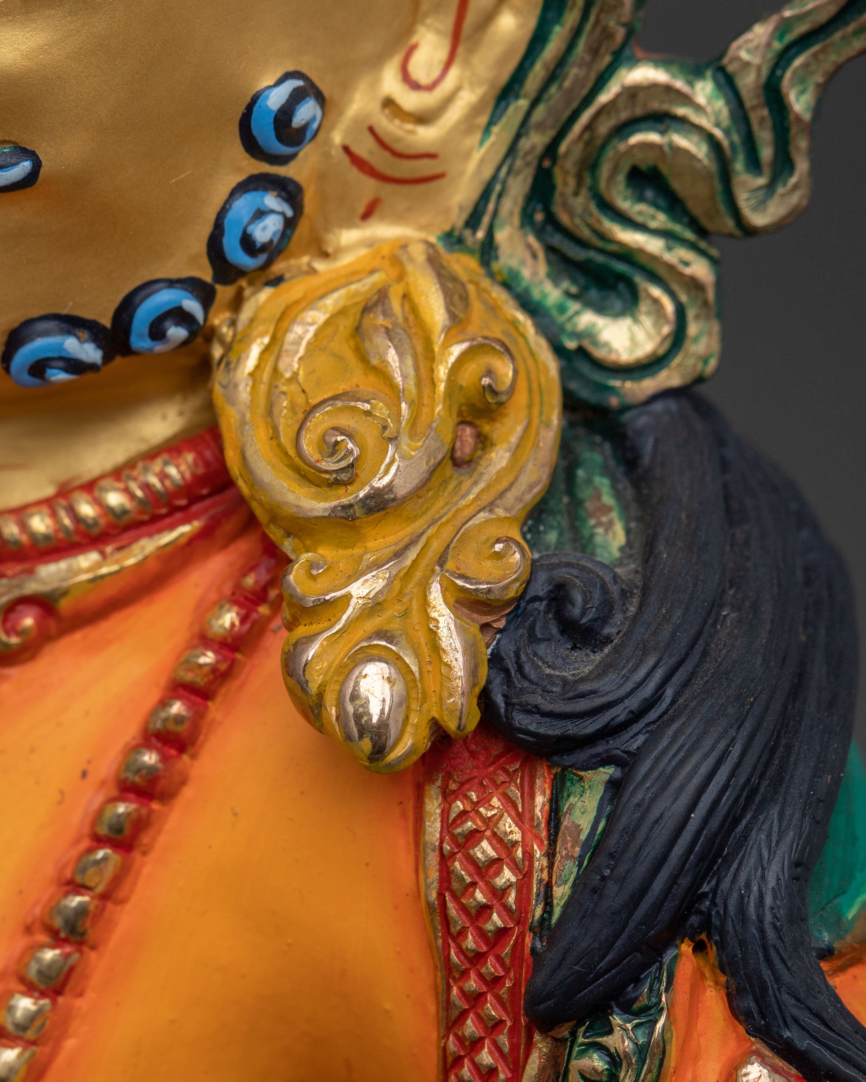 Wealth Deity Dzambhala Idol | Tibetan Buddhist Prosperity Statue
