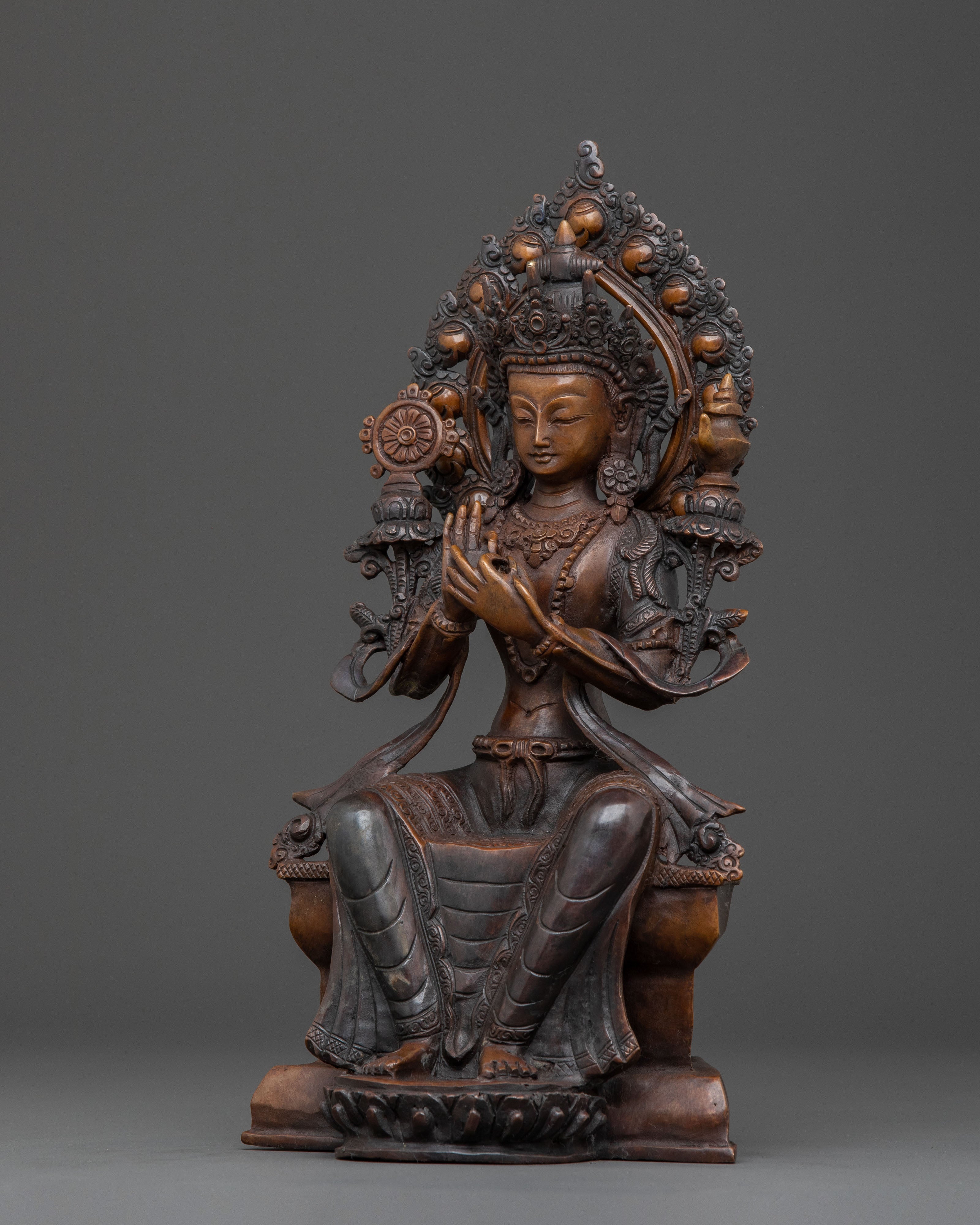 Maitreya Buddha Traditional Statue | Sacred Decor