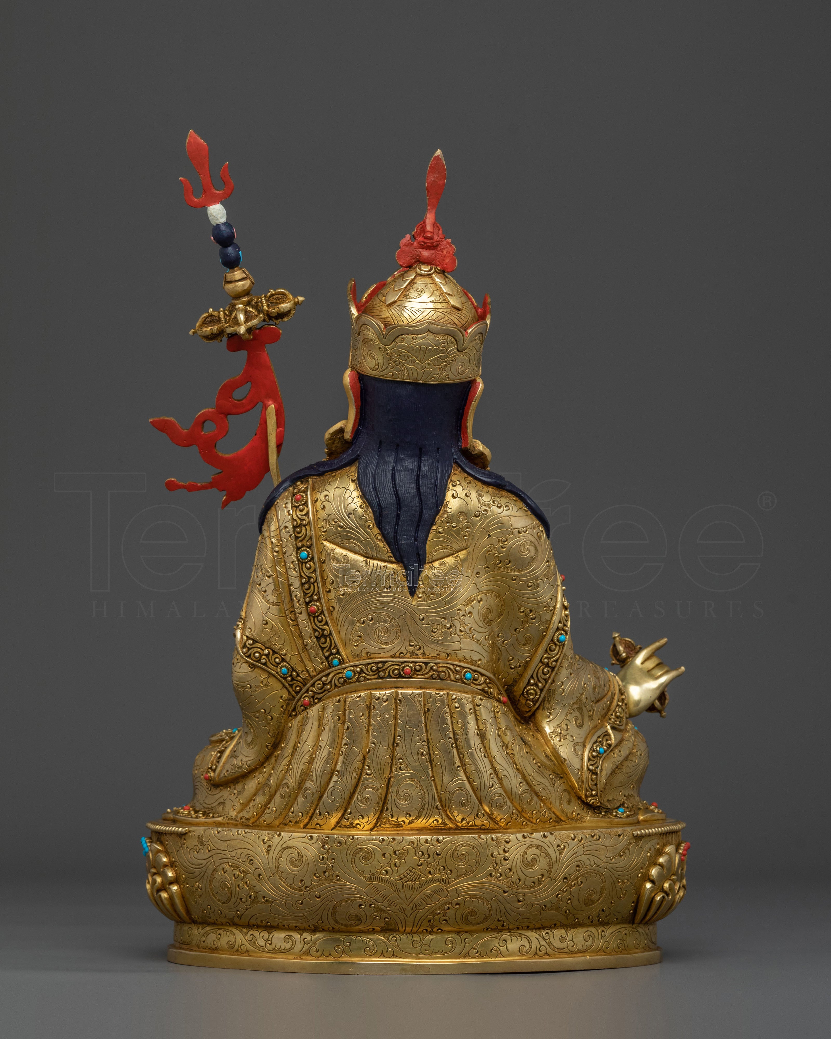 Handmade Guru Rinpoche Figurine | Lotus Born Master
