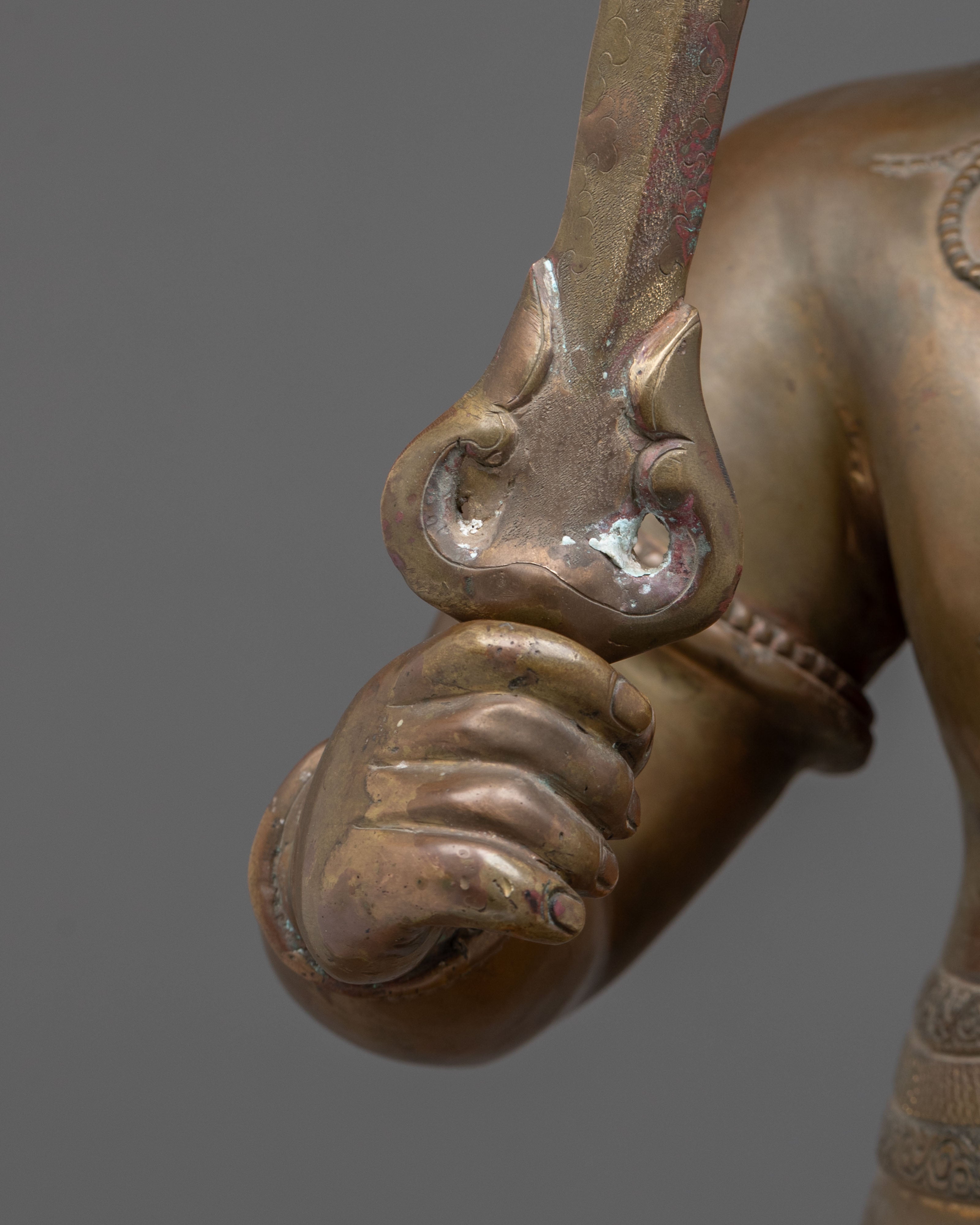 Yamraj Oxidized Copper Statue | Dharma Protector