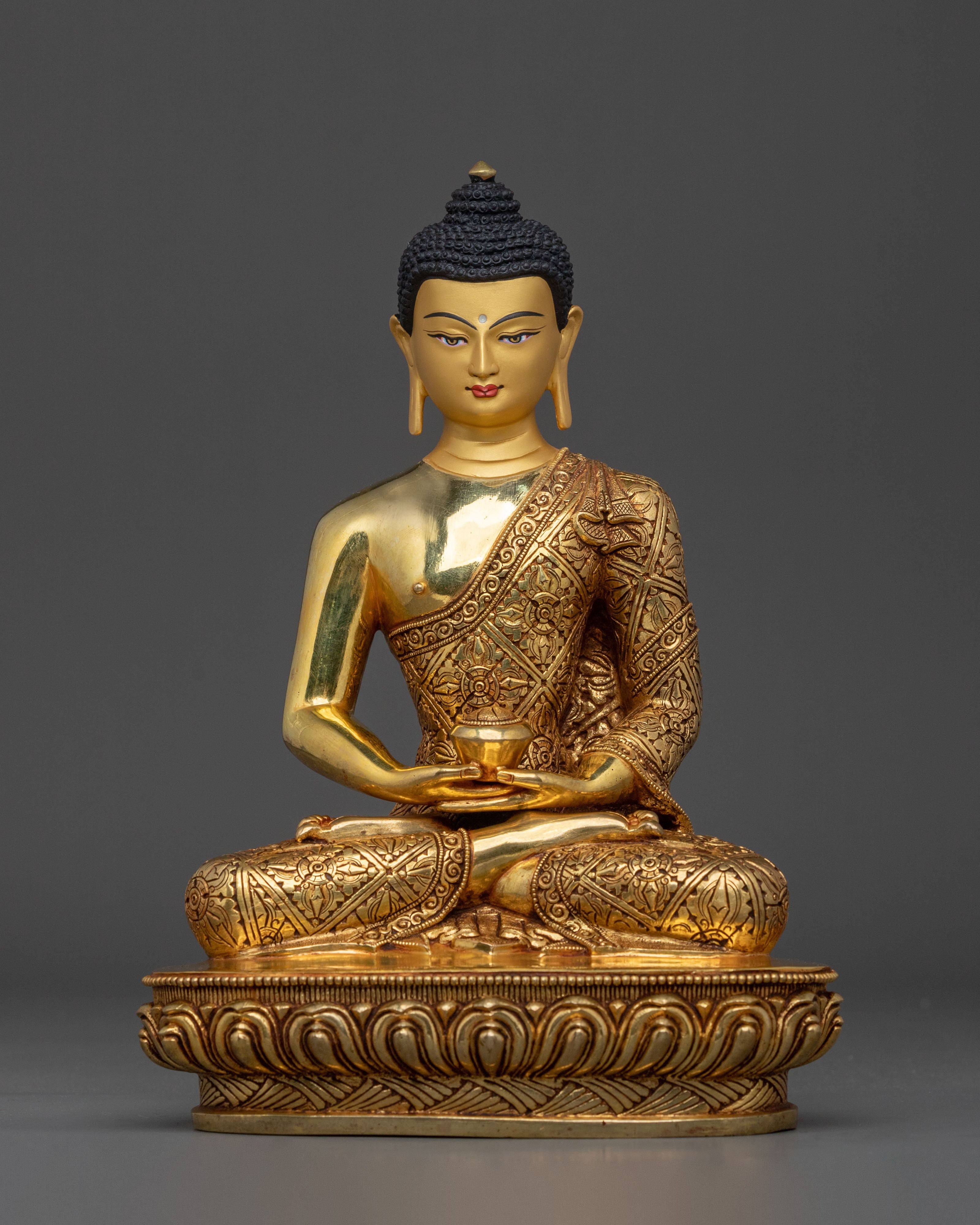 Handcrafted Traditional Statue of Amitabha Buddha | Altar Decor