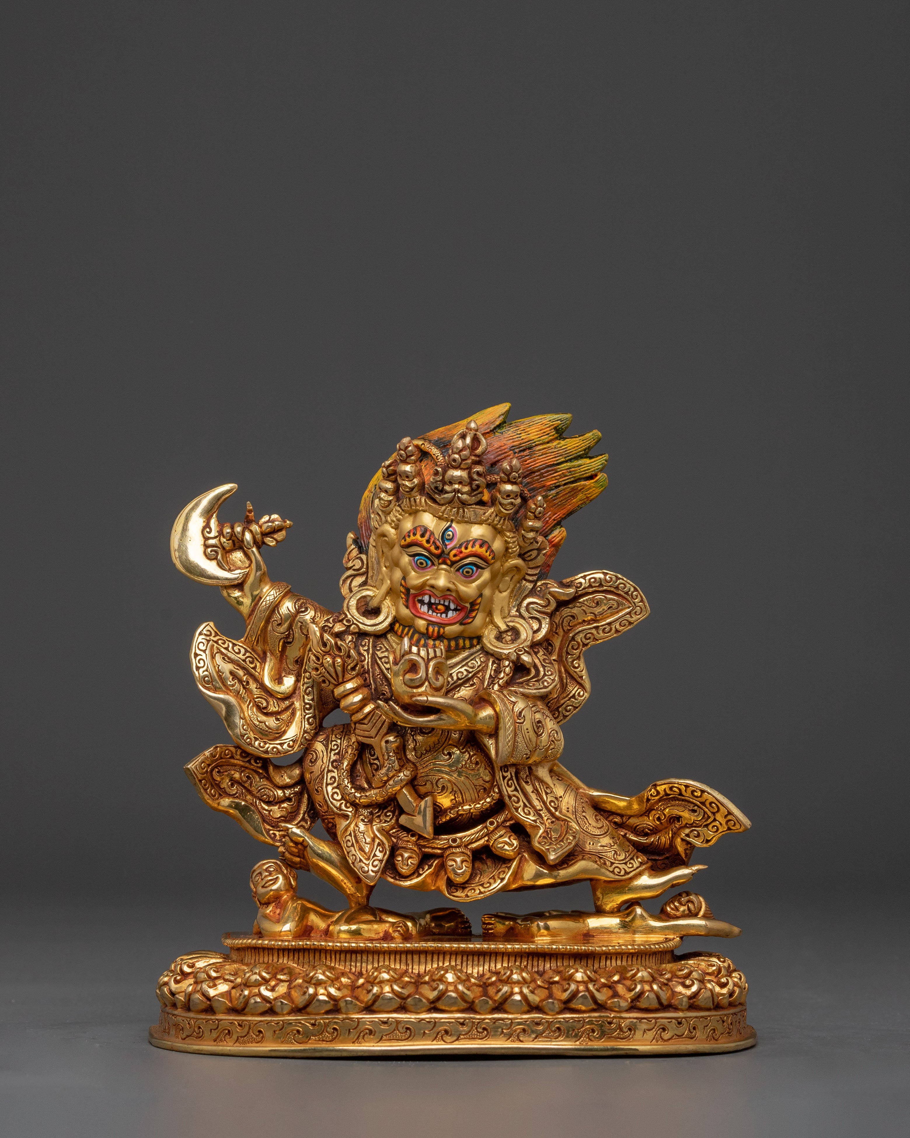 Mahakala Bernakchen Sculpture | Protector Deity