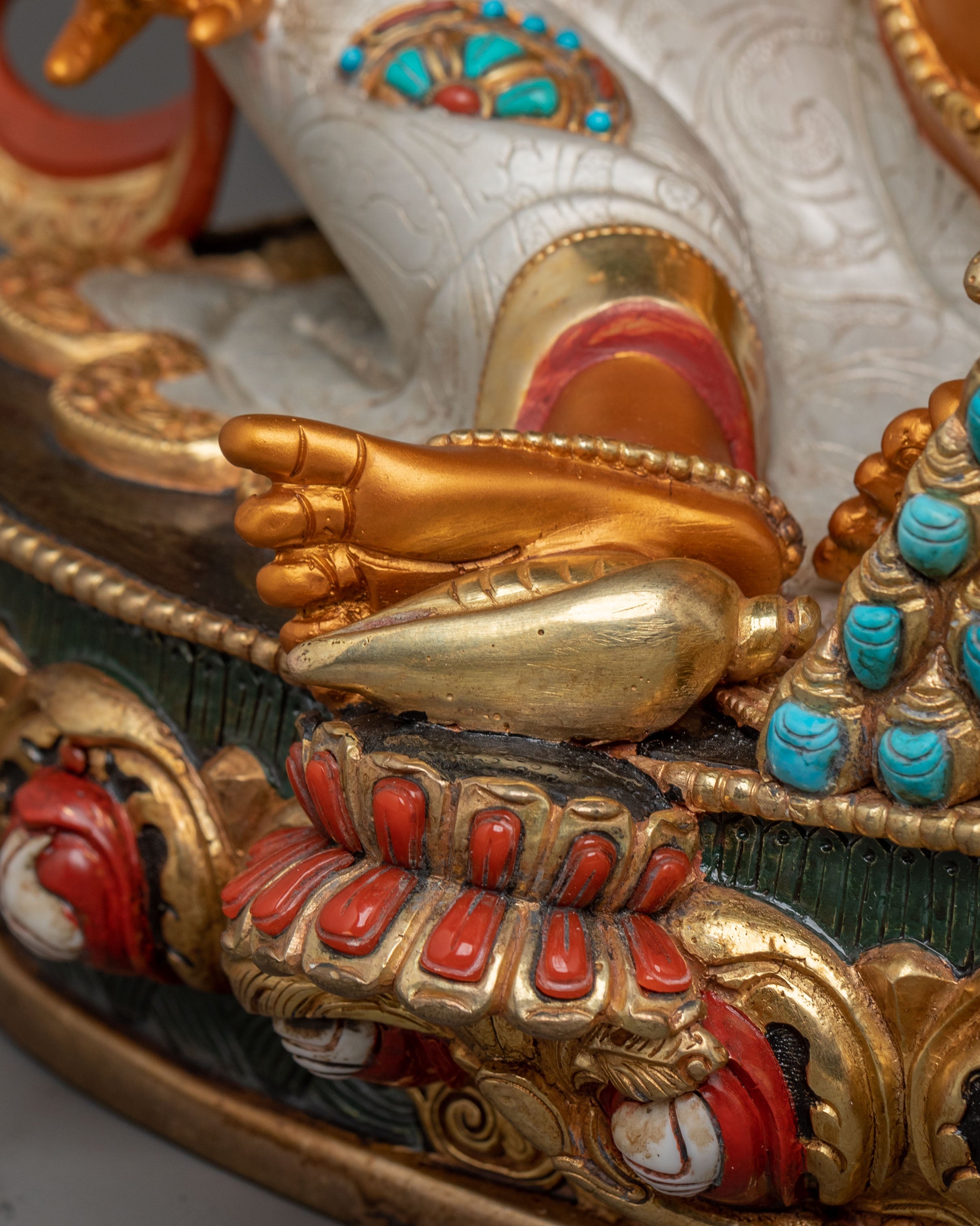 Dzambhala Protector Statue – 24K Gilded Serenity