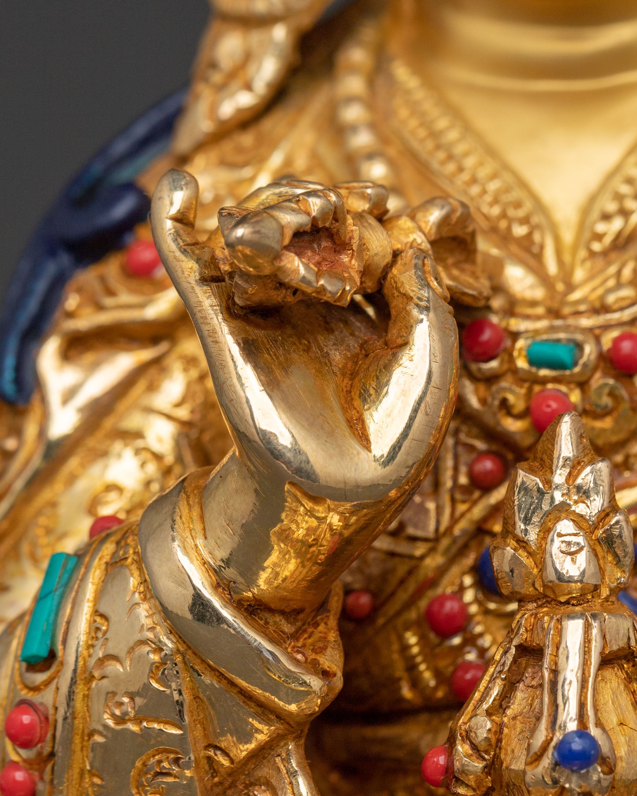 Enchanting Tibetan Statue of Guru Tsokye Dorje