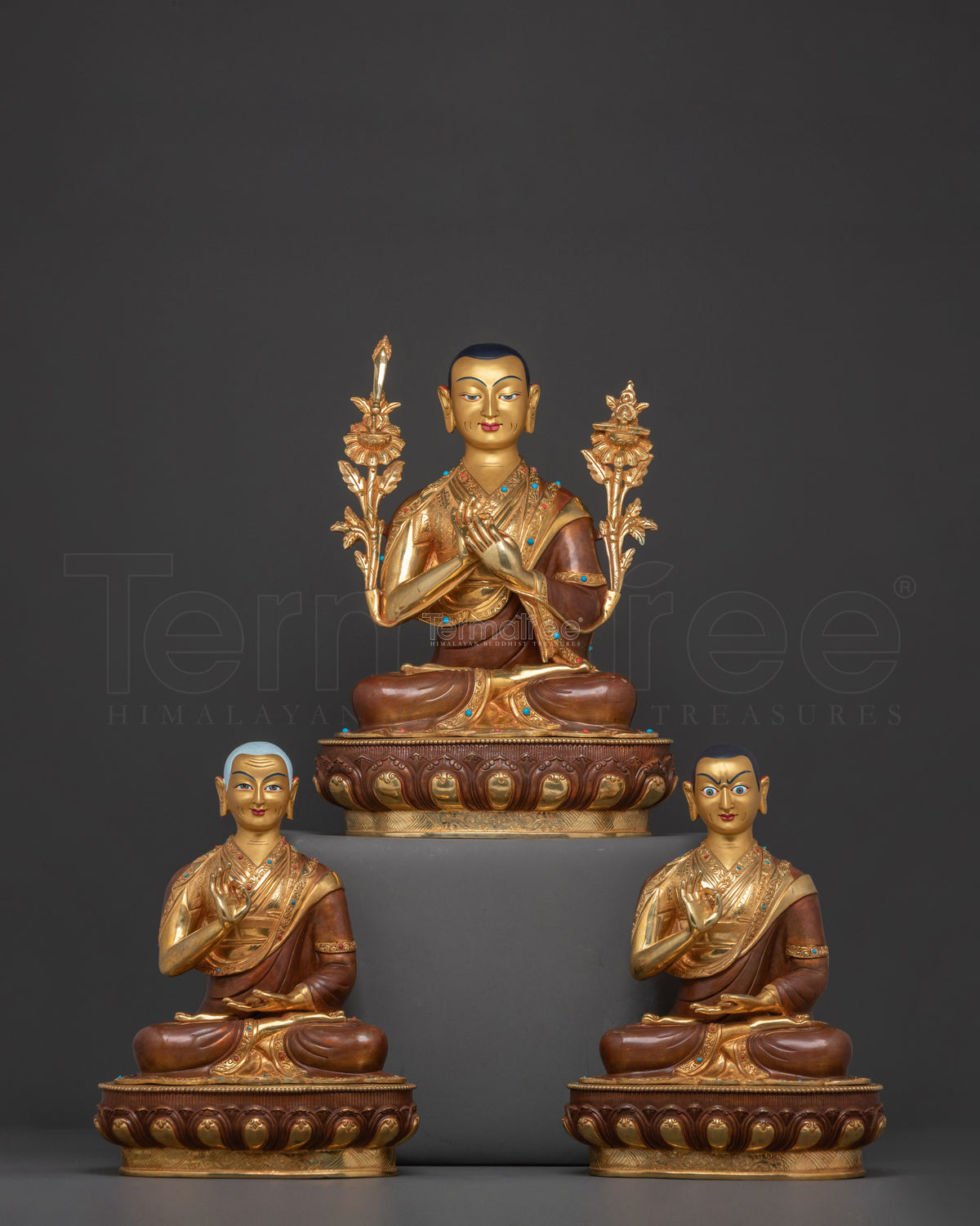 Tsongkhapa Statue with Disciples