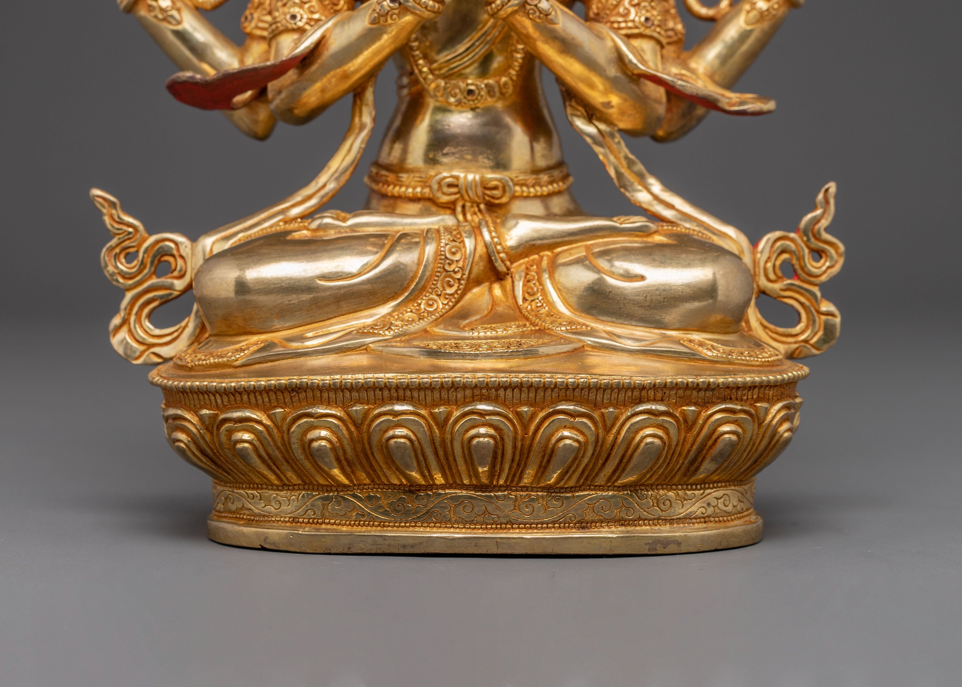 Radiant Statue Of Chenrezig | Bodhisattva of Compassion