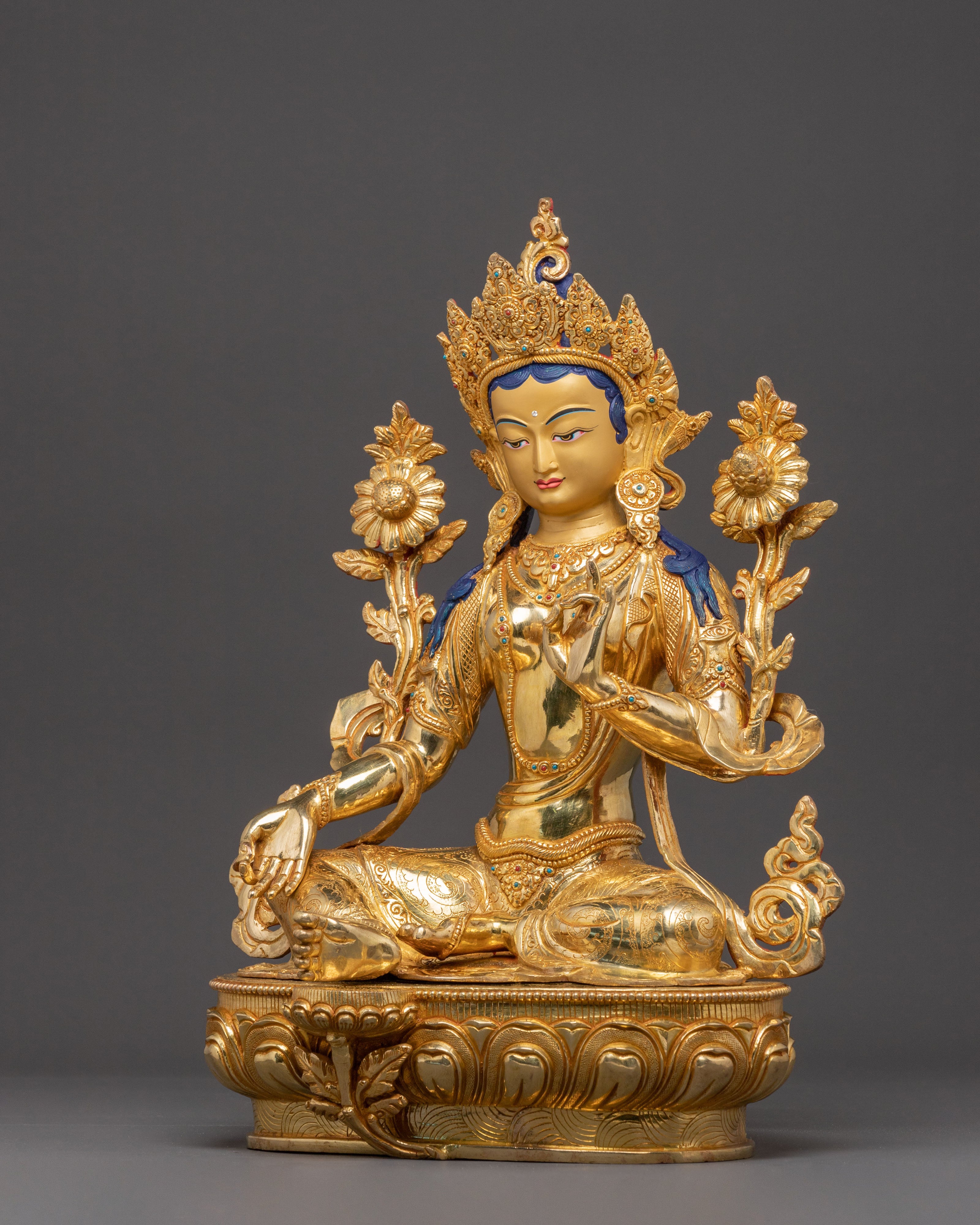 Statue of Handmade Mother Green Tara | Protector of Dharma