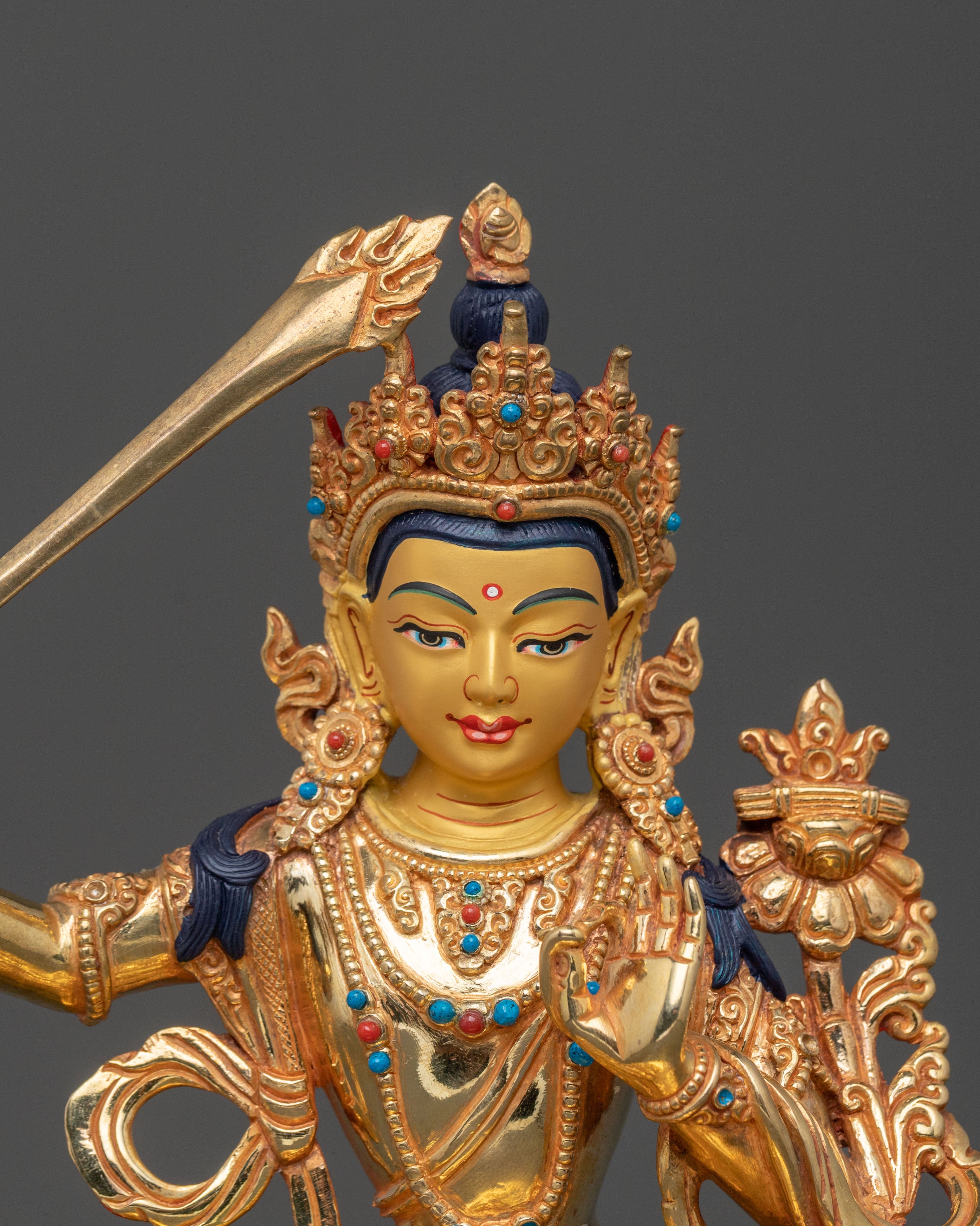 Manjushri Statue Sword of Enlightenment | Home Decor