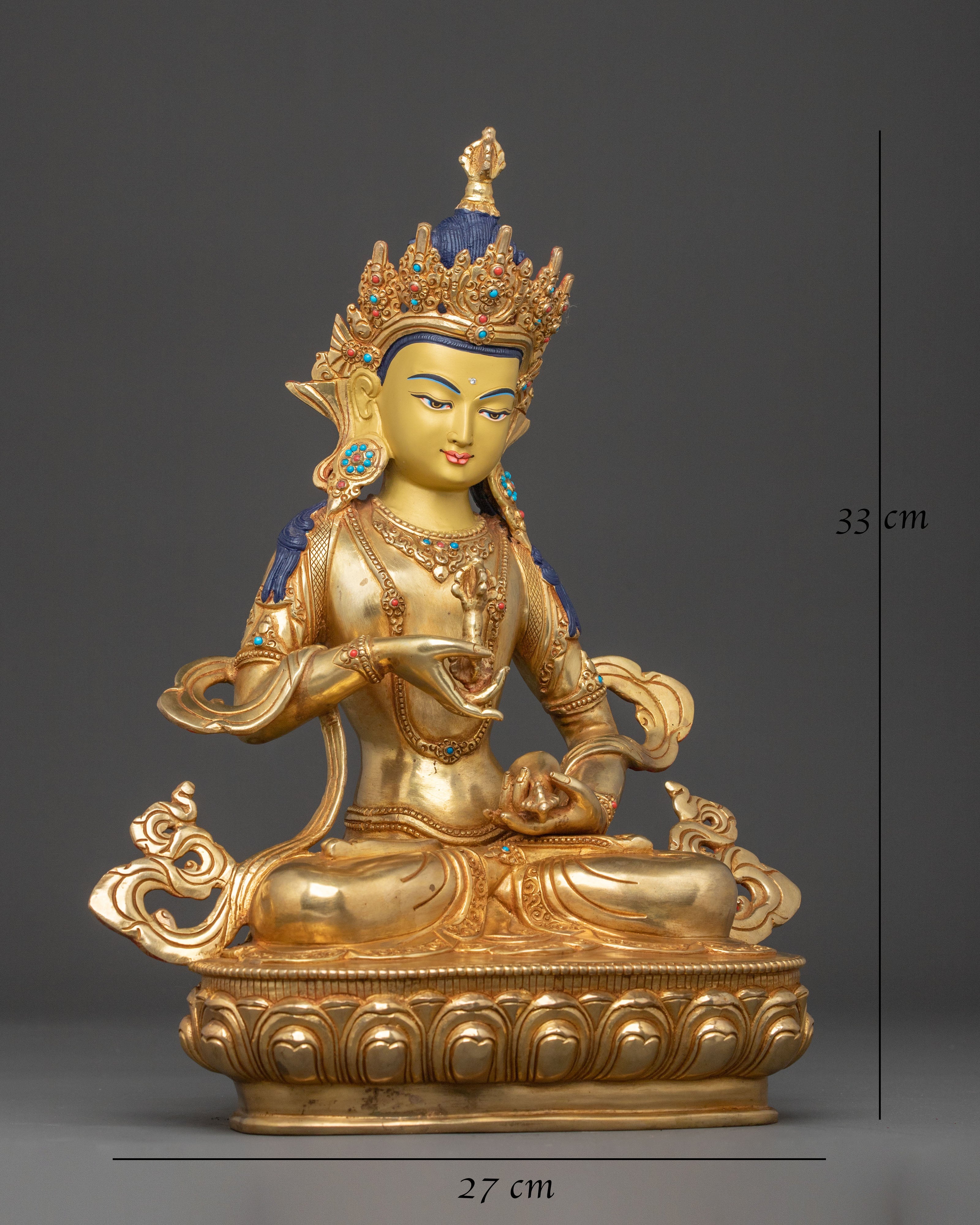 Vajrasattva Vajrayana Sculpture | Meditation Figurine