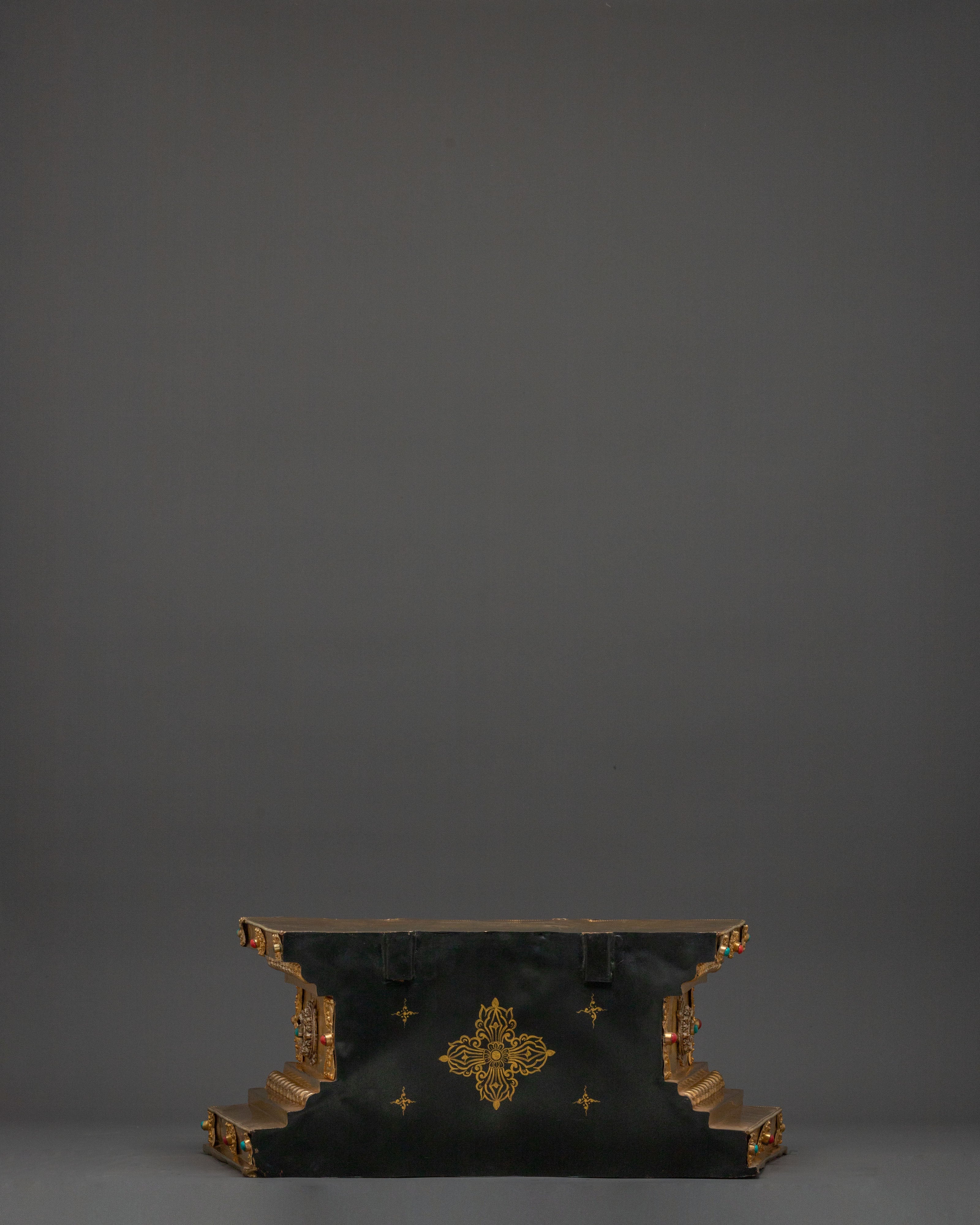 Sacred Throne: 24K Gold Gilded Art