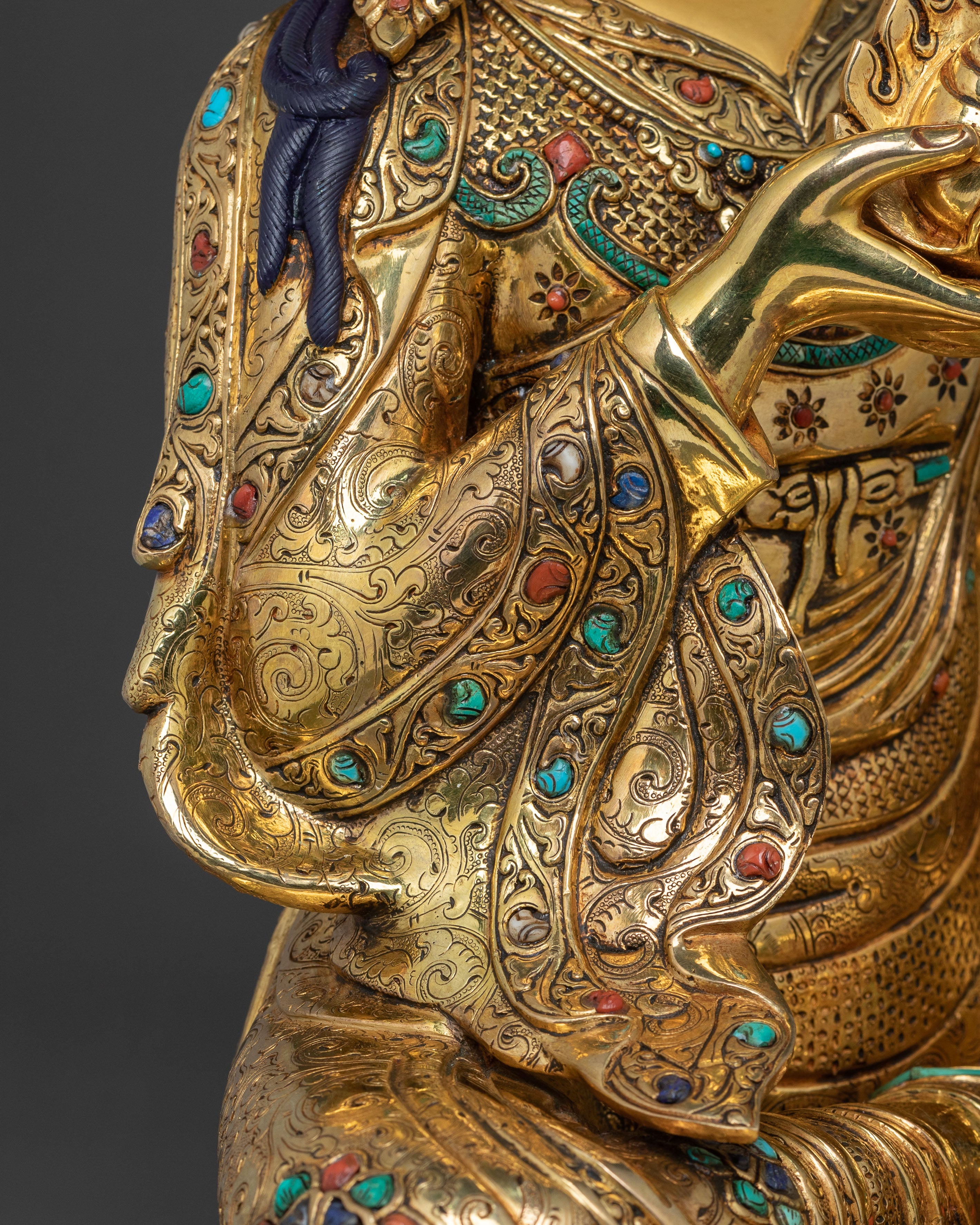 Guru Norla: 24K Gold Gilded Sacred Figurine