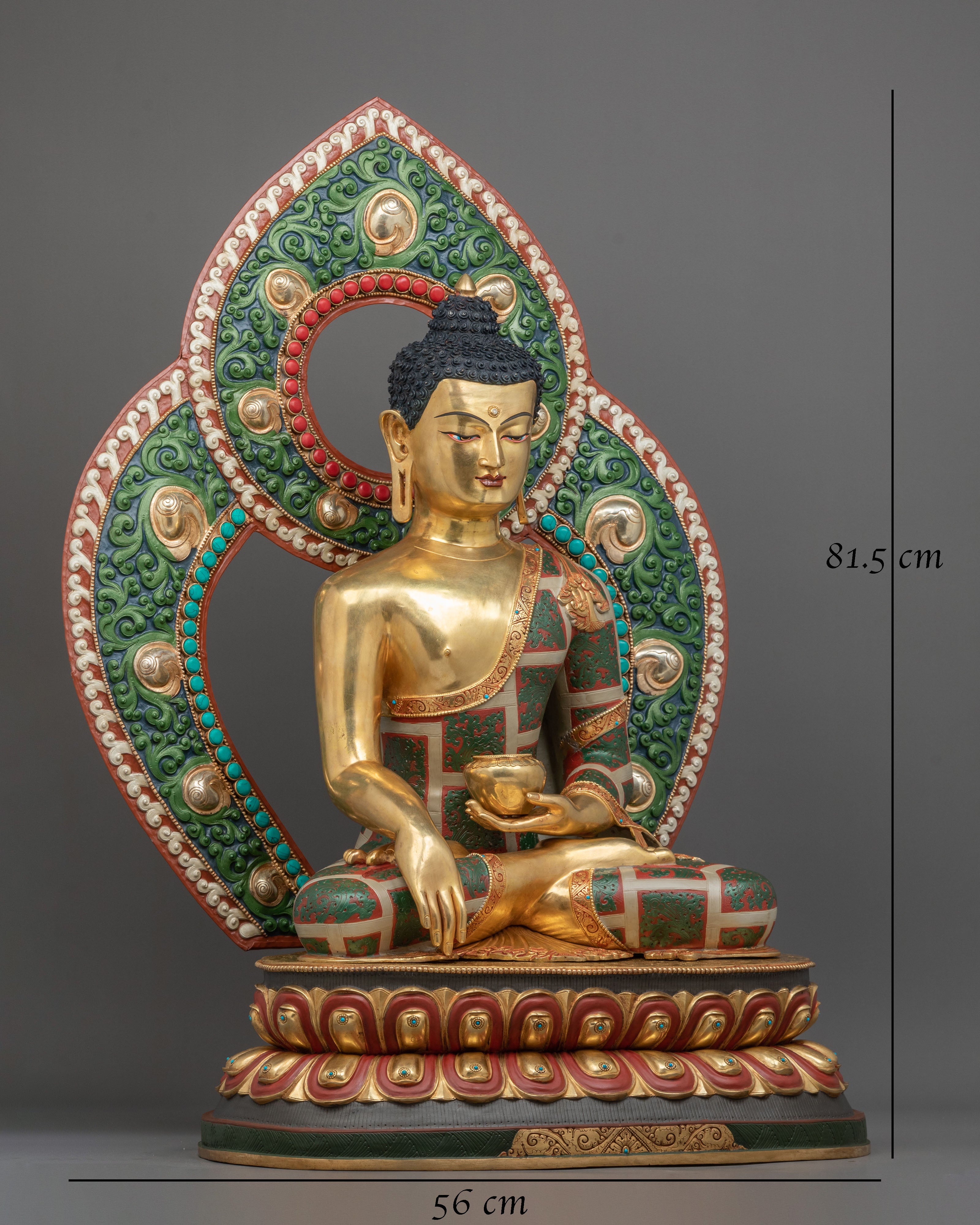 Shakyamuni Buddha Statue | 24K Gold Gilded Artistry