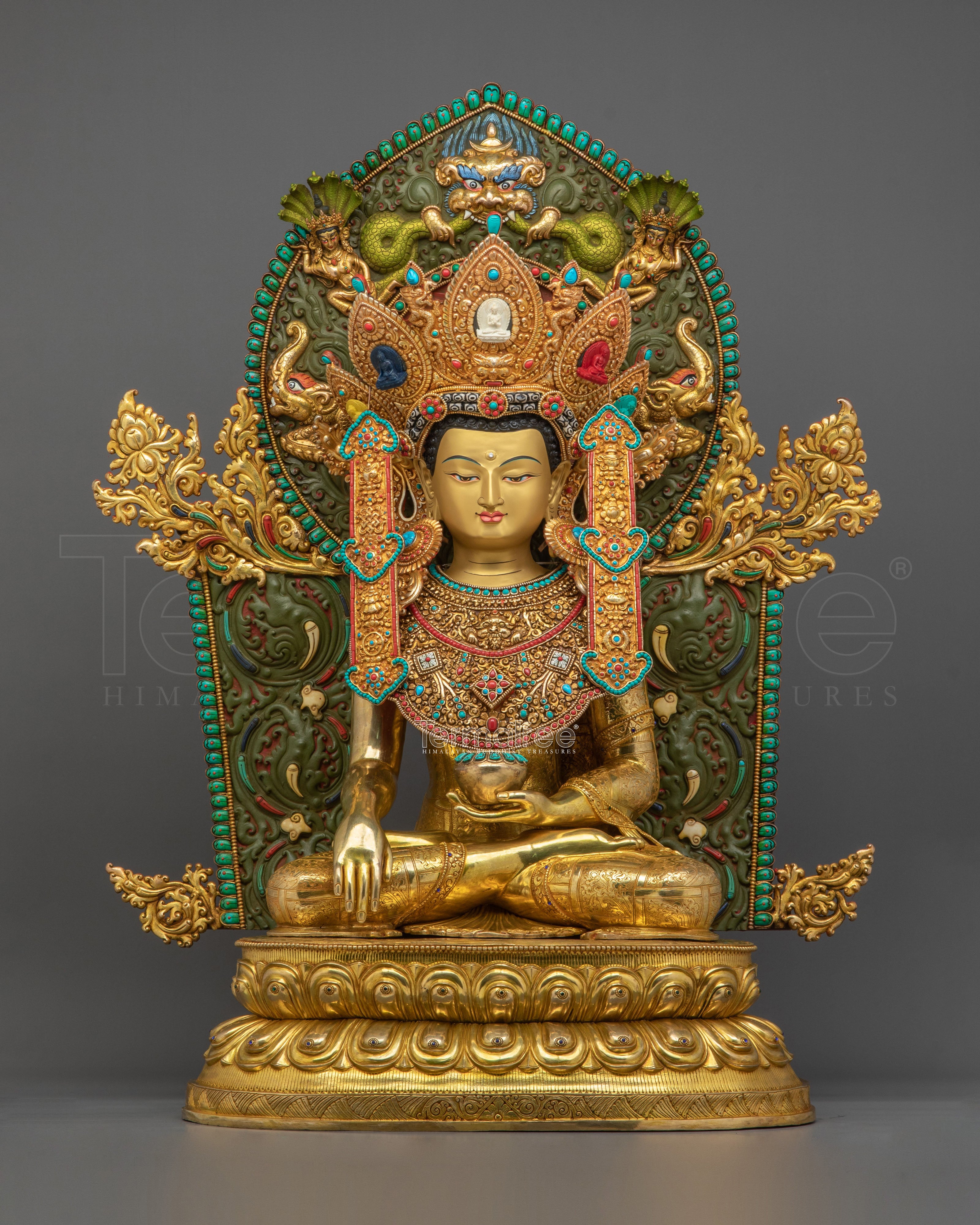 Crown Shakyamuni Buddha Statue 