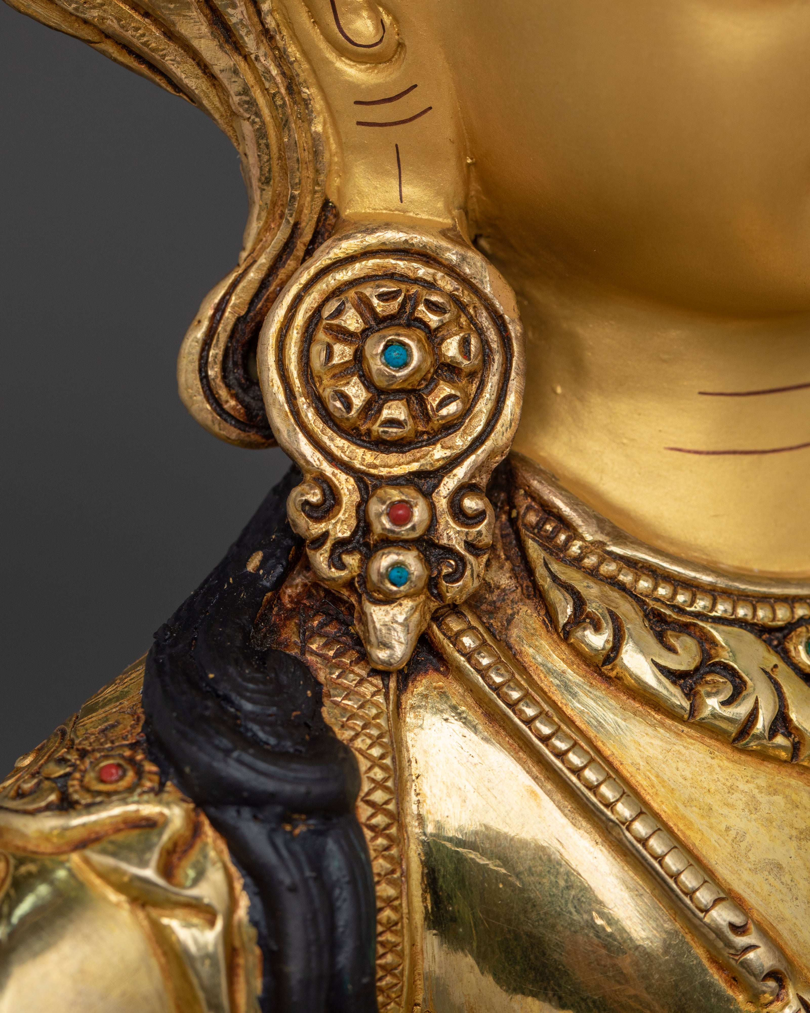 Handcrafted Himalayan Manjushri Statue | Wisdom Deity Sculpture