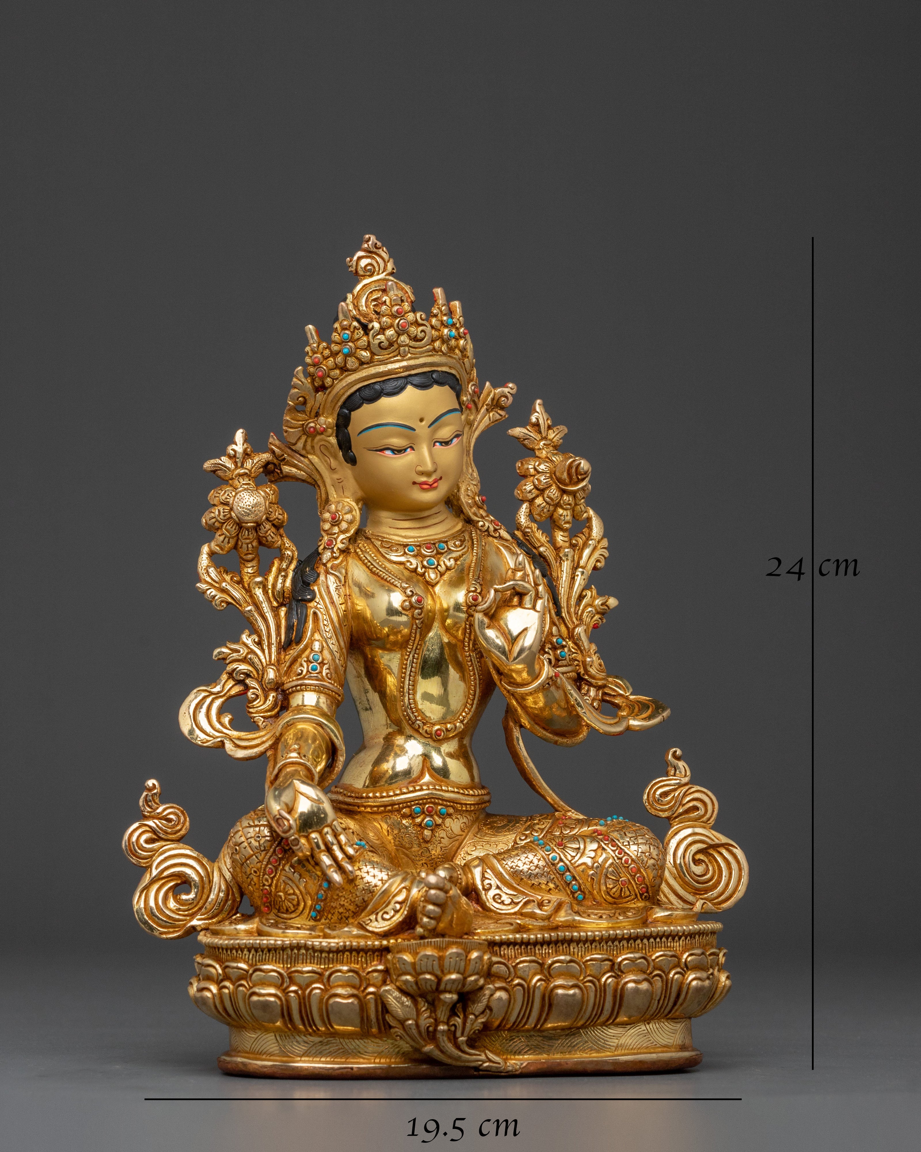 Handcrafted Shyama Tara Statue | Compassionate Goddess