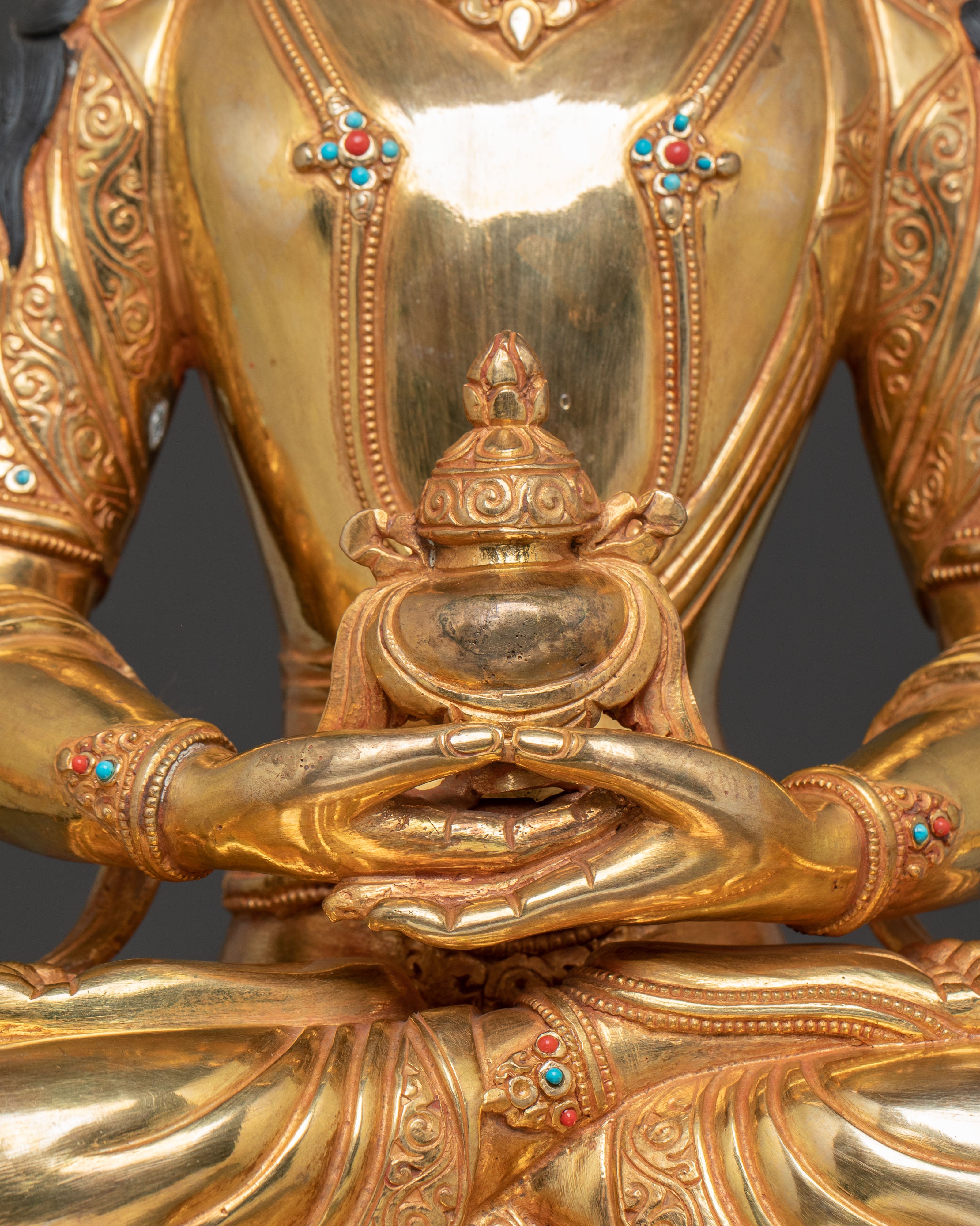 Amitayus Bodhisattva Golden Statue | A Beacon of Infinite Life