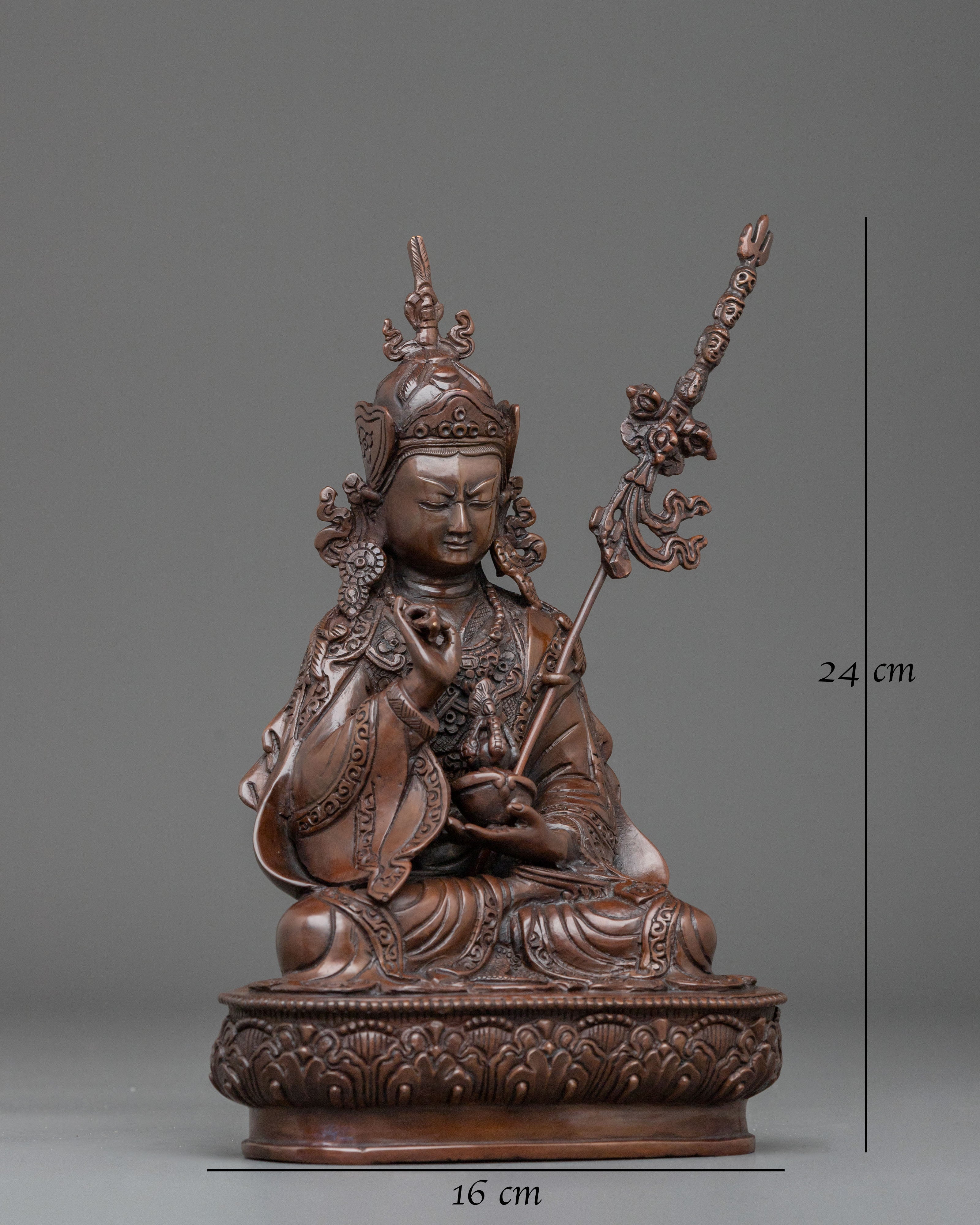 Guru Tsokye Dorje Sacred Buddhist Figurine: Lotus Born Master