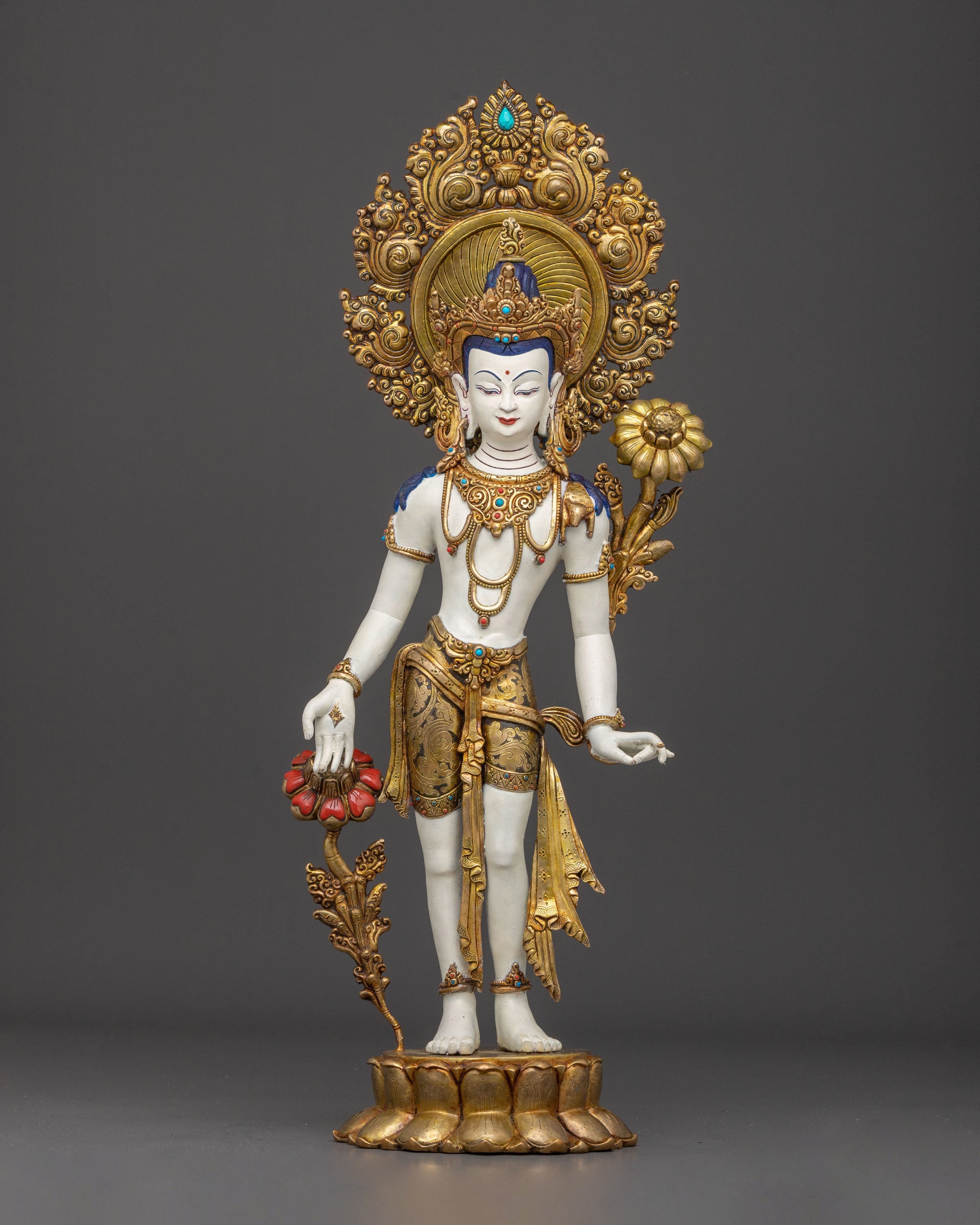 Bodhisattva Lokeshwor Statue | Meditation Altar Decor