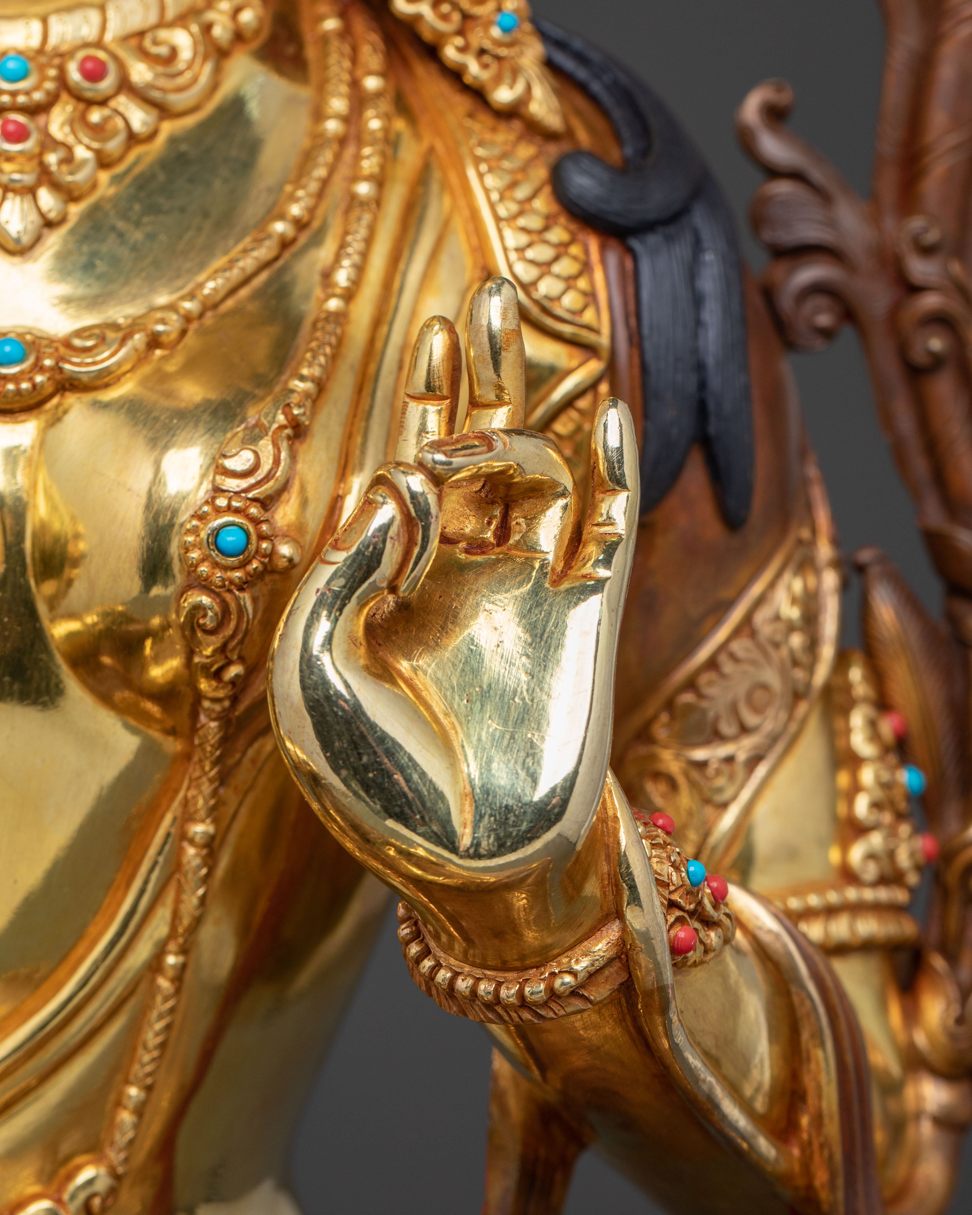 Green Tara Blessing Statue | Prosperity Figure