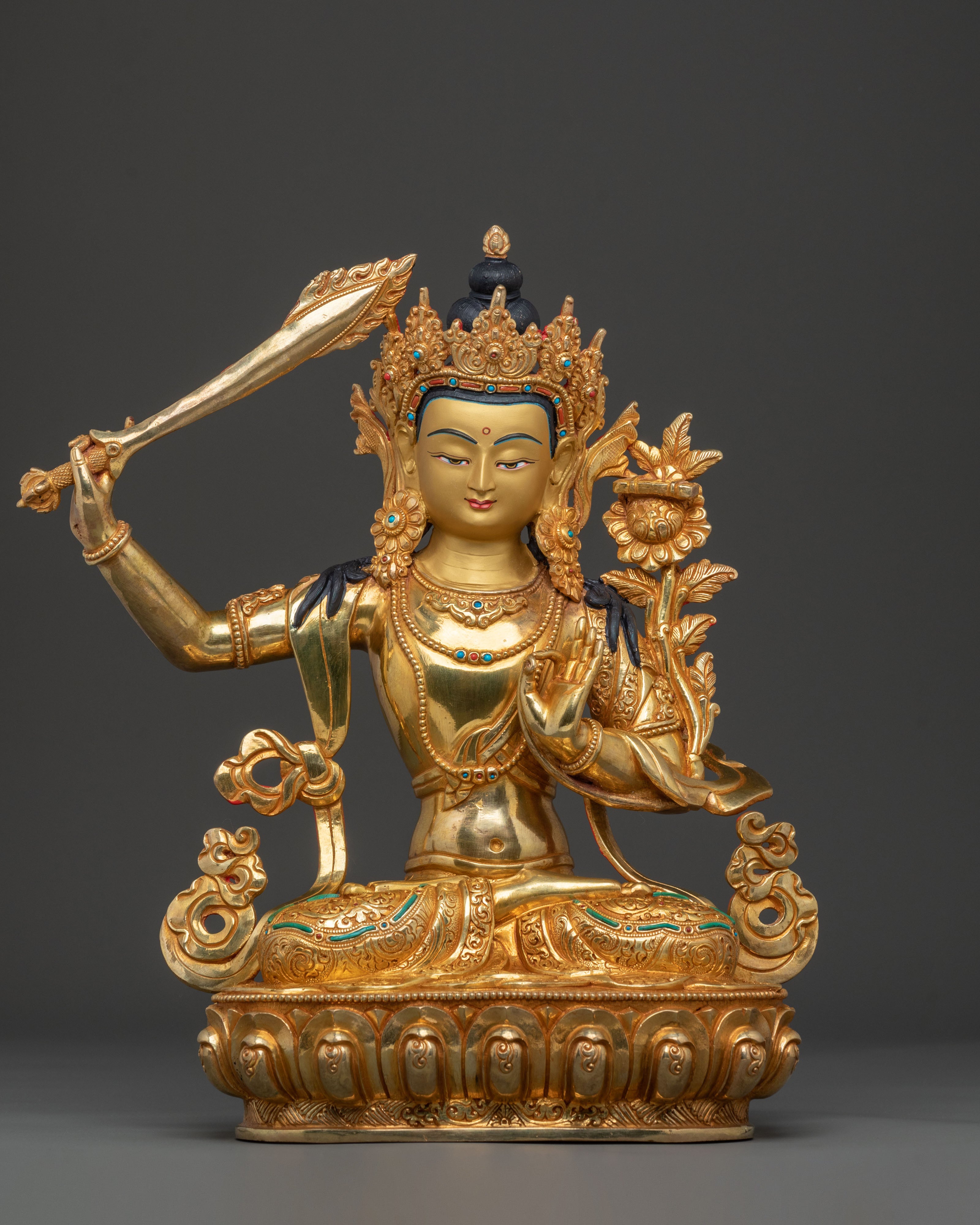 Handcrafted Six Bodhisattva Statue Set | Symbols of Wisdom