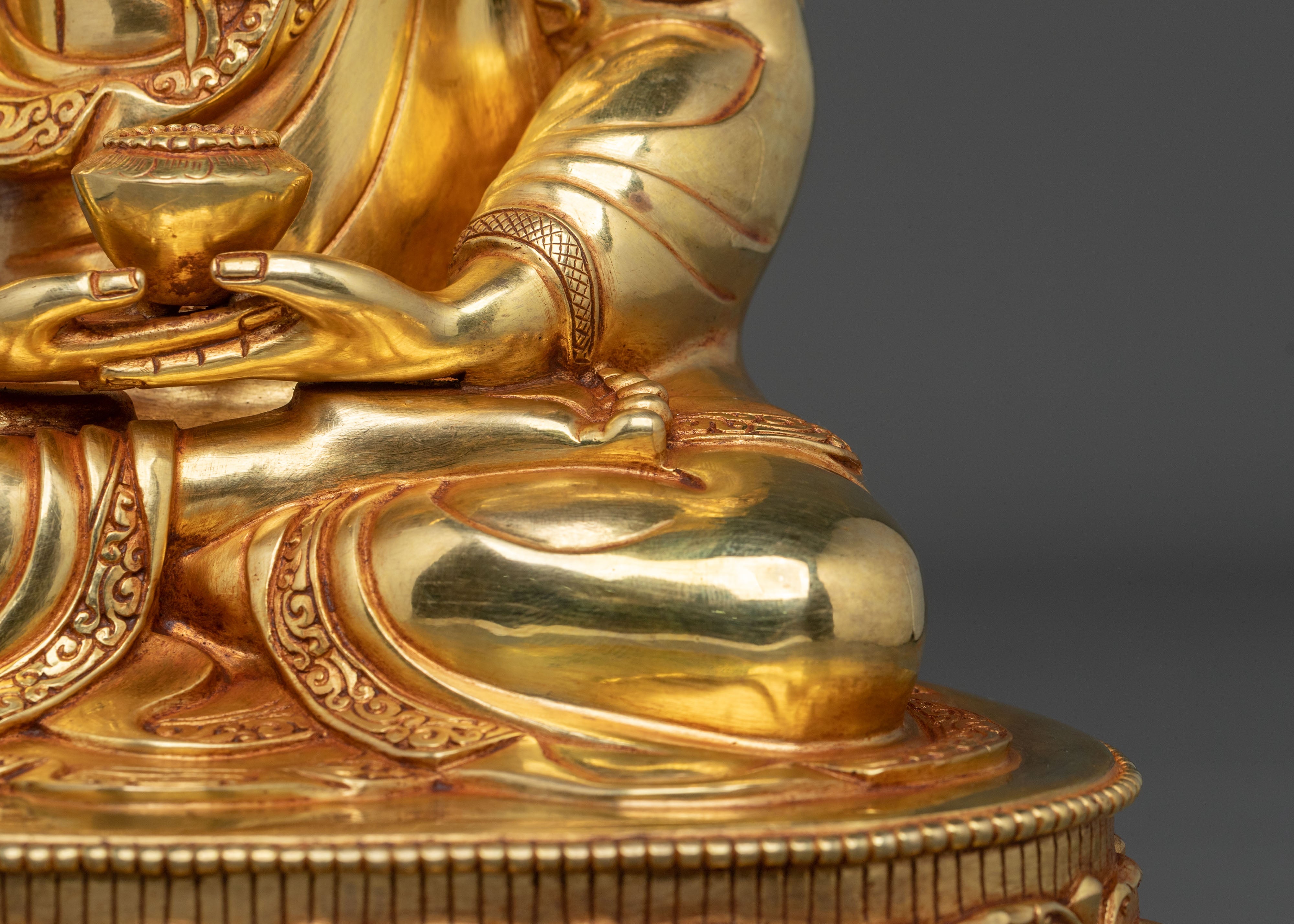 Tibetan Buddhist Amitabha Buddha Statue | Home Decor