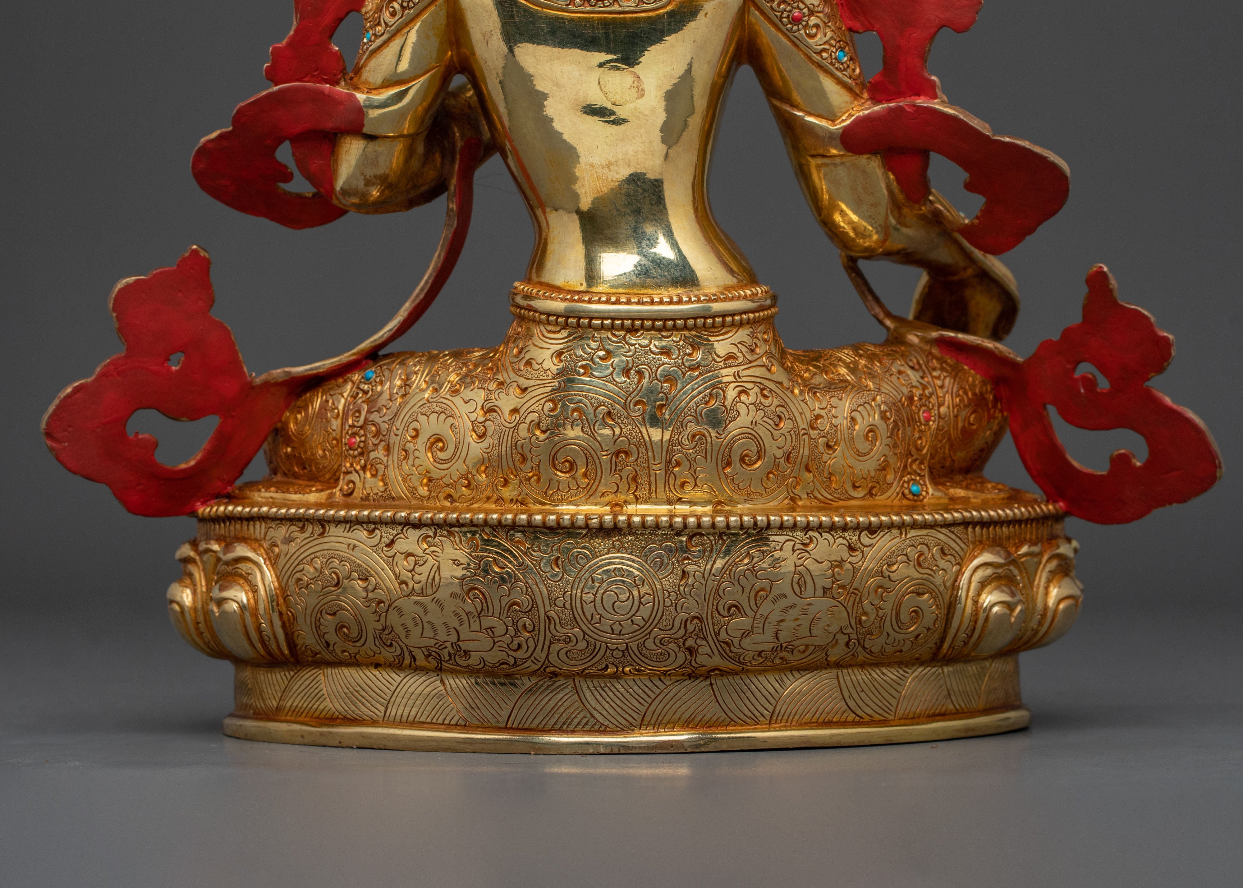 Green Tara Prayer Altar Statue | Goddess of Compassion