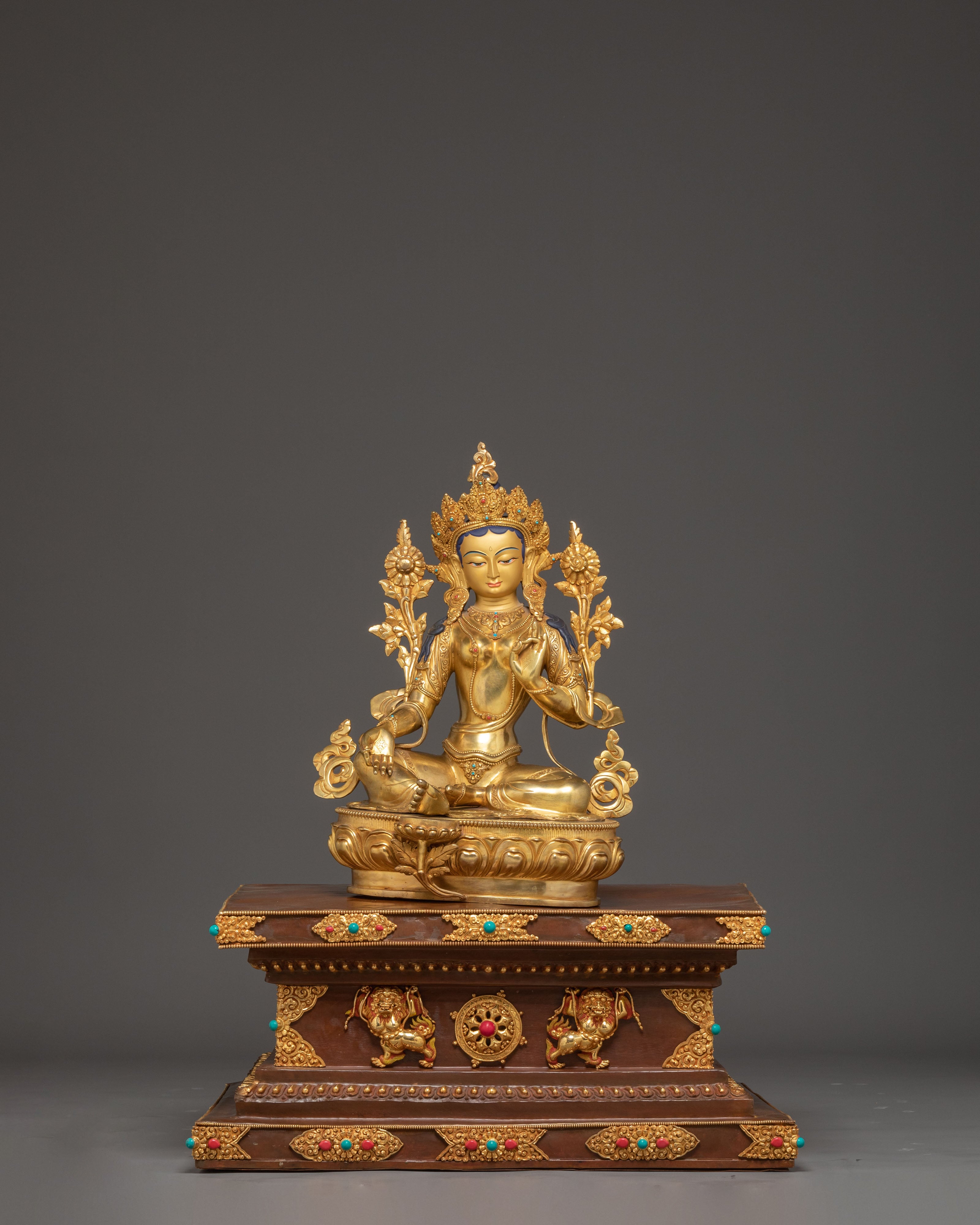 Divine 21 Tara Statue Set | Traditional Himalayan Sculpture