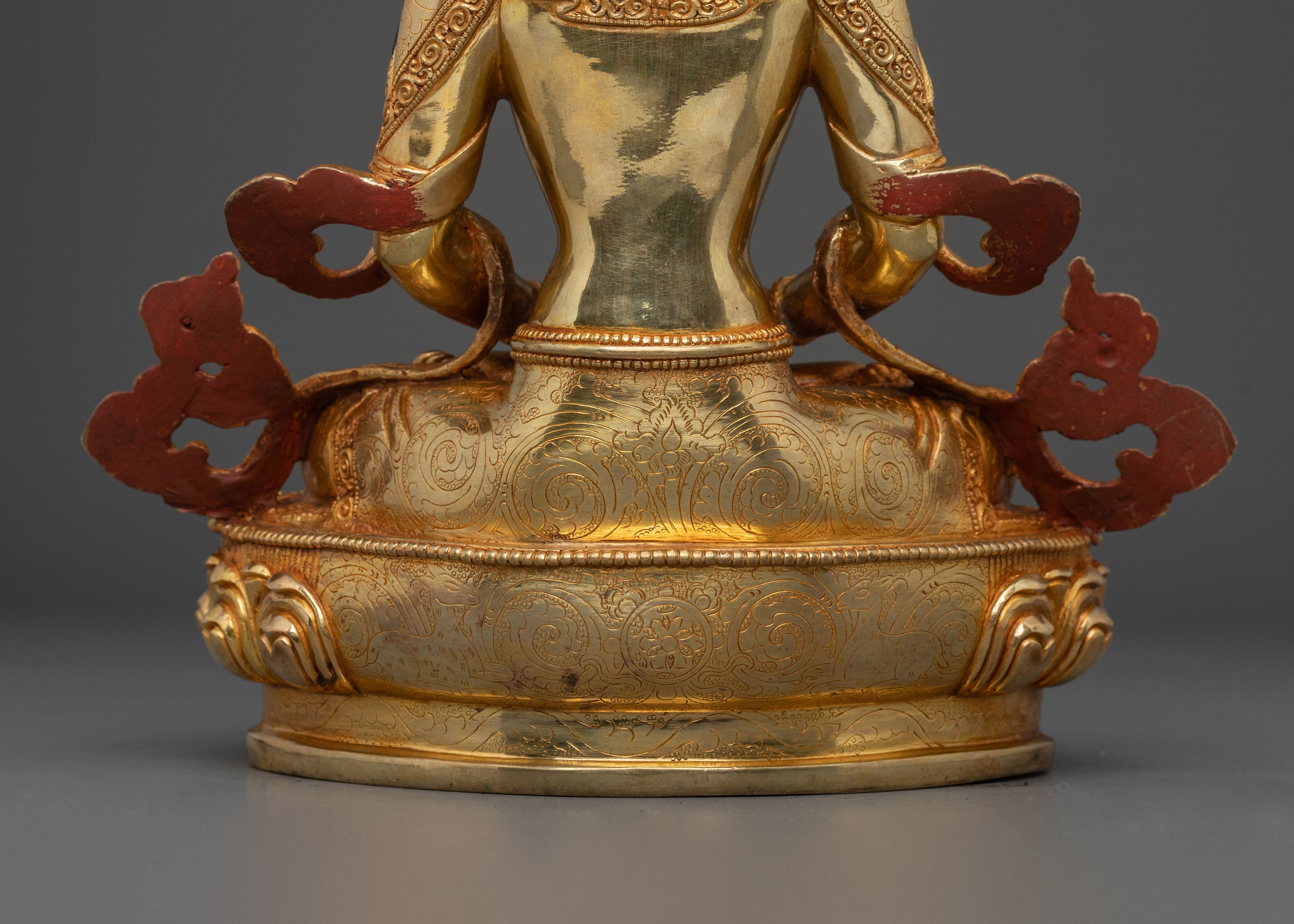 Radiant Amitayus Statue | Buddha of Longevity