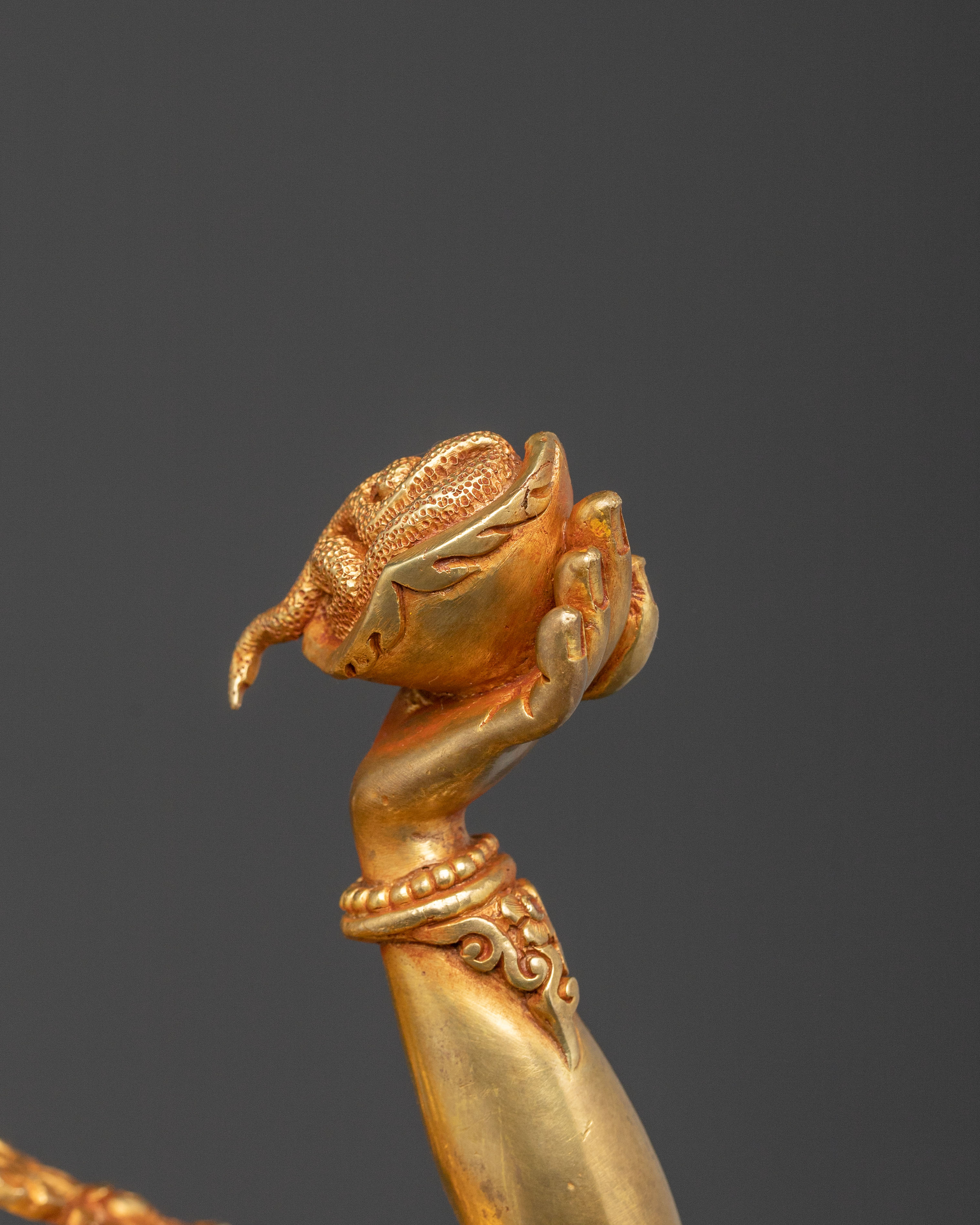 Sacred Vajrayogini Golden Statue – Radiant Himalayan Copper